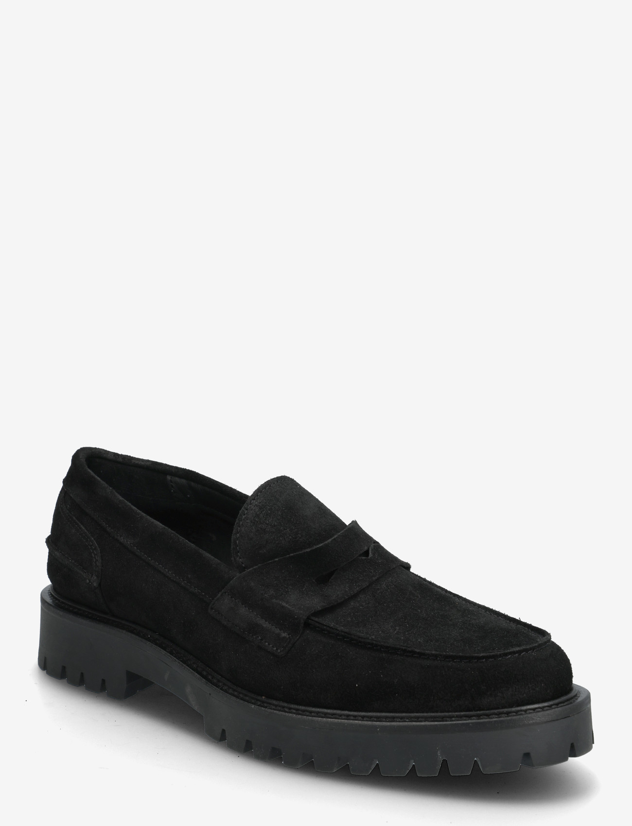 Garment Project - Aaron Penny Loafer - Black Suede - nach anlass kaufen - black - 0