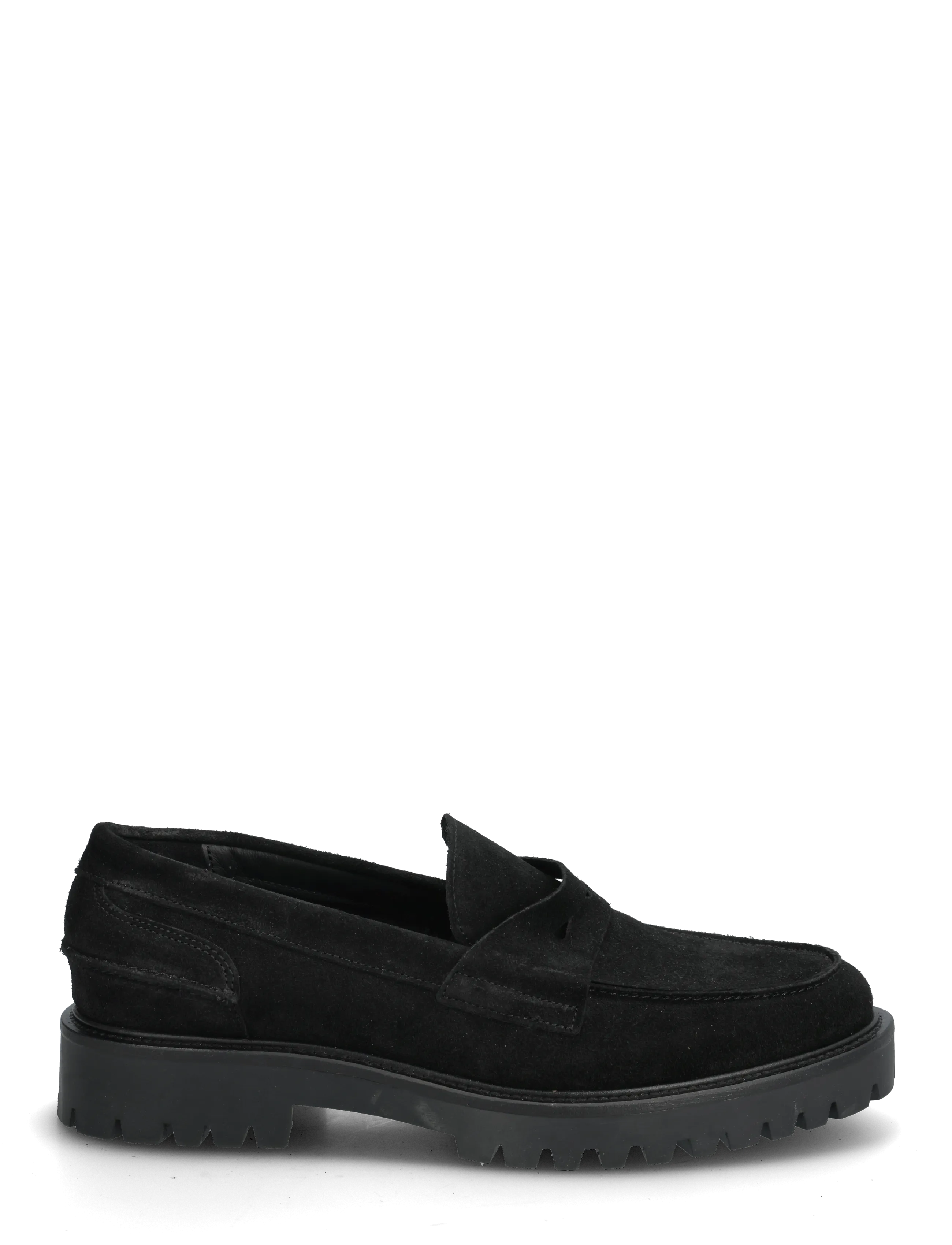 Garment Project - Aaron Penny Loafer - Black Suede - black - 1