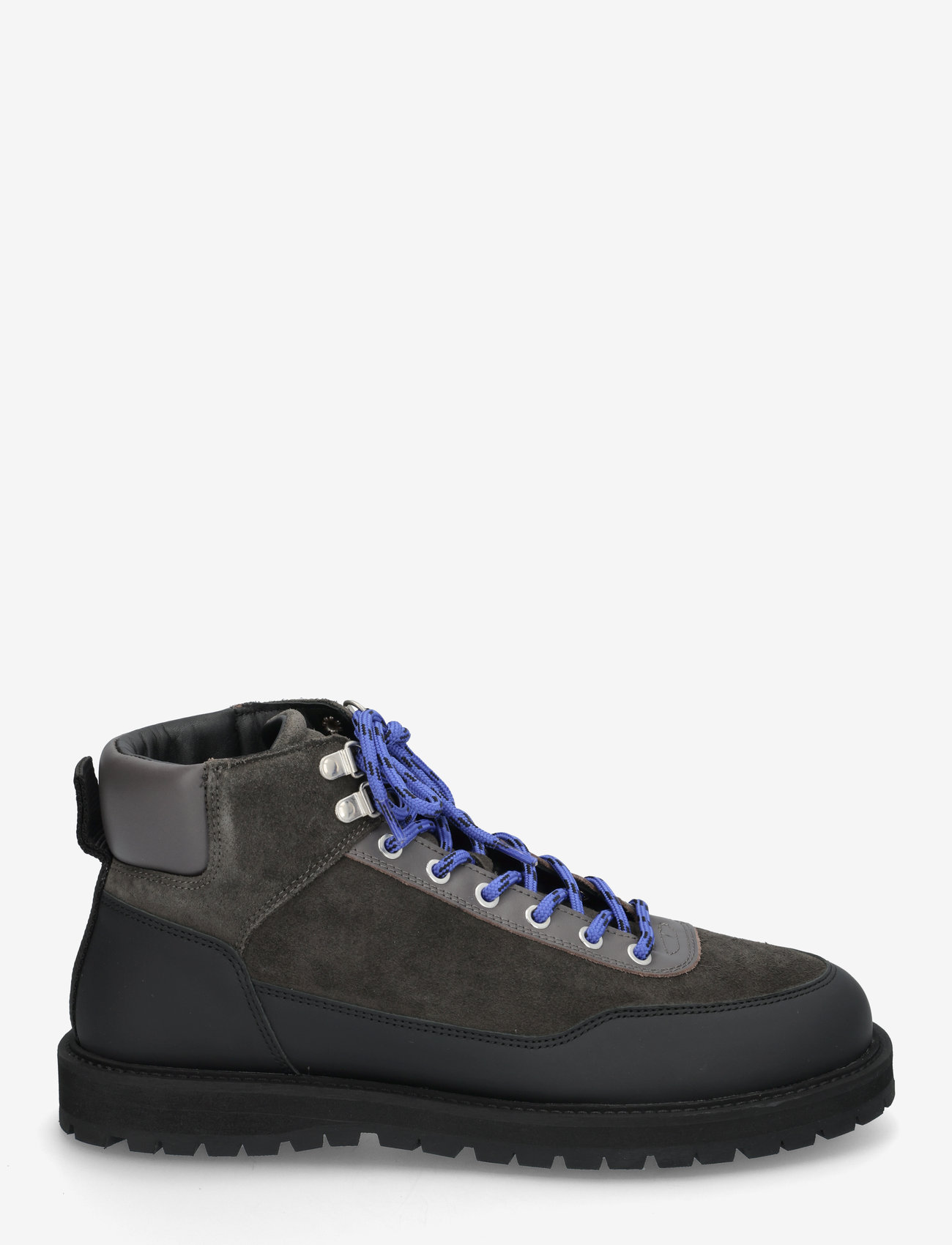 Garment Project - Olaf Lace-Up Boot - Charcoal Suede - charcoal - 1