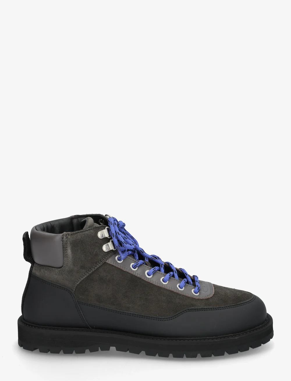 Garment Project - Olaf Lace-Up Boot - Charcoal Suede - schnürboots - charcoal - 1