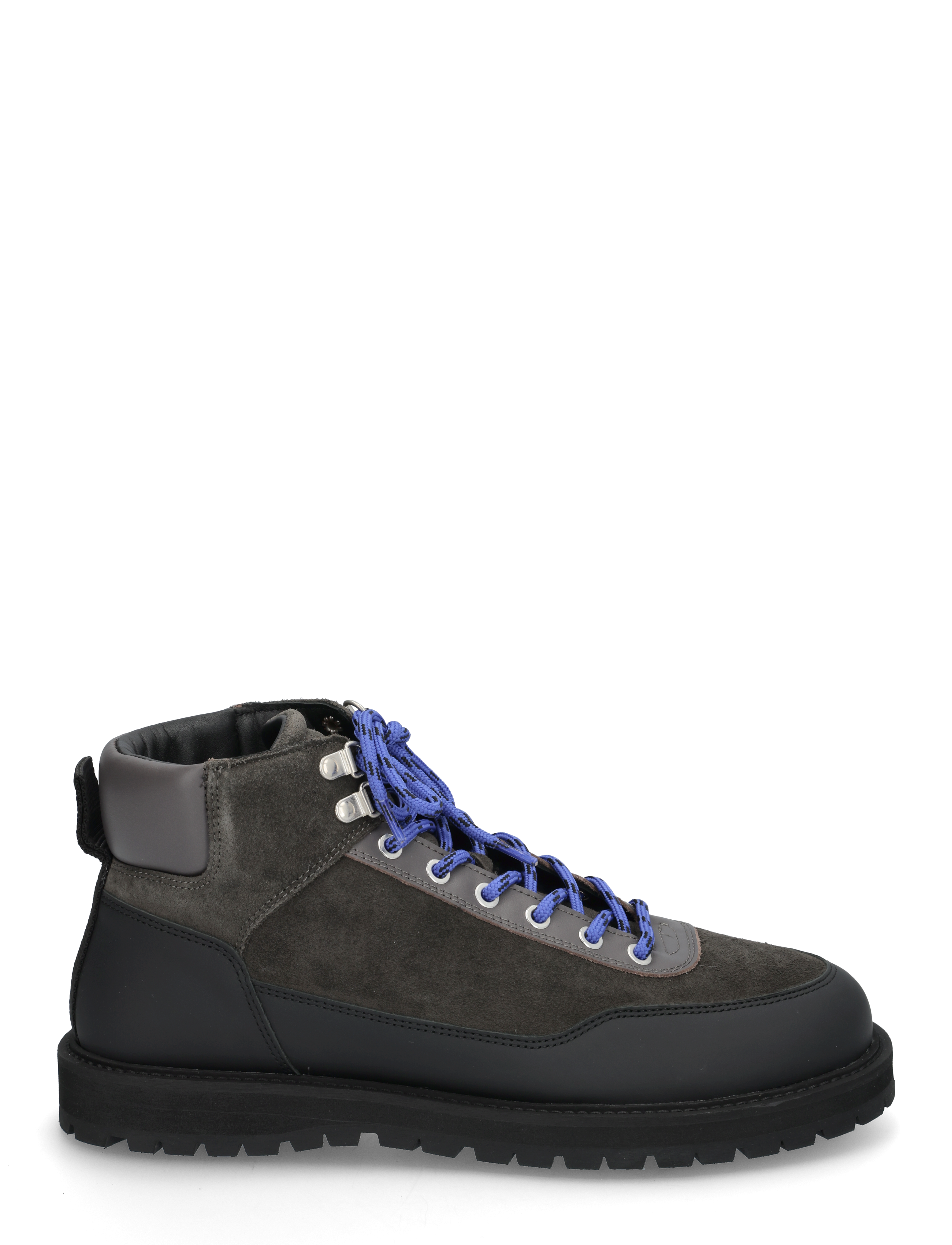 Garment Project - Olaf Lace-Up Boot - Charcoal Suede - charcoal - 1