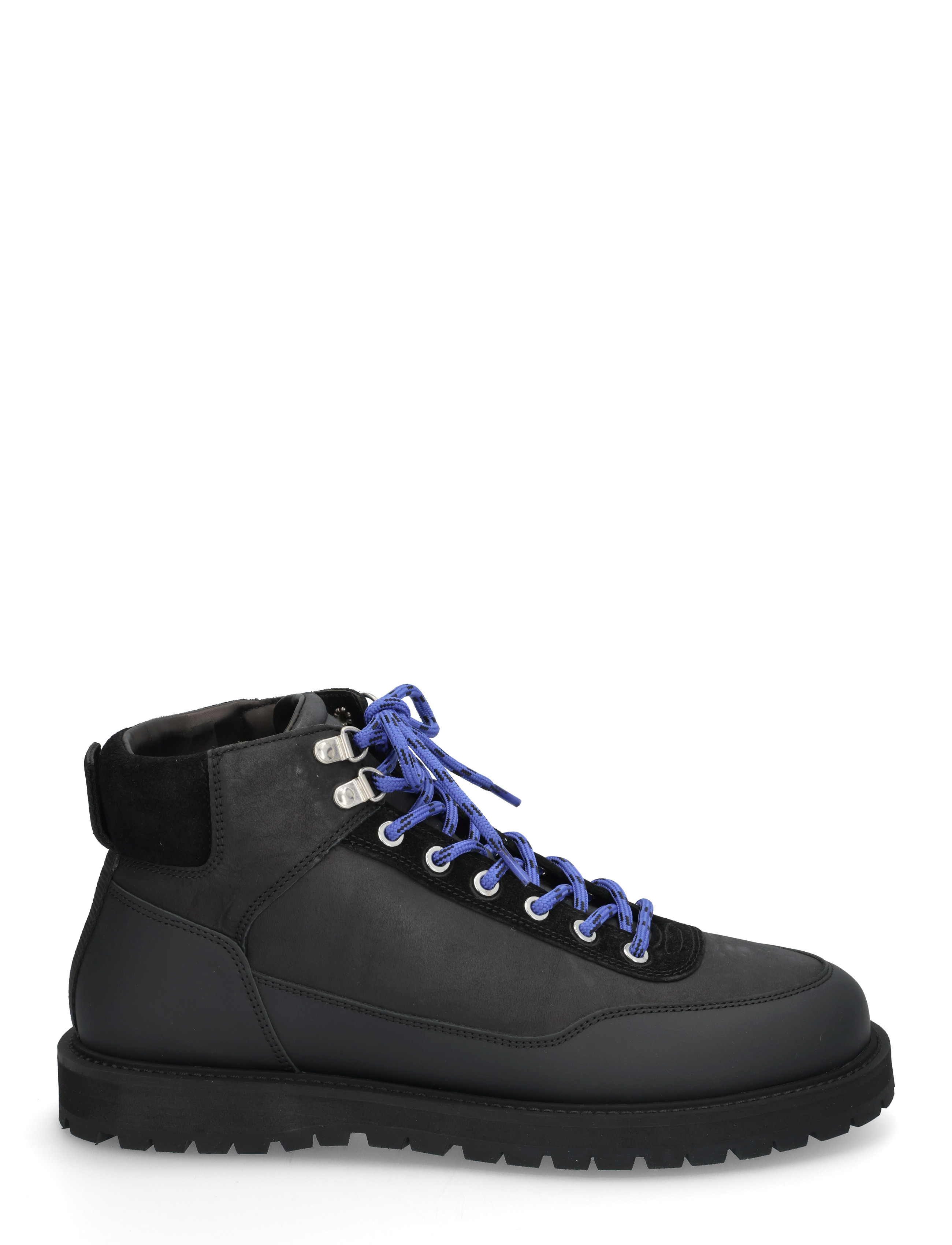 Garment Project - Olaf Lace-Up Boot - Black crazy hor - vinterstøvler - black - 1