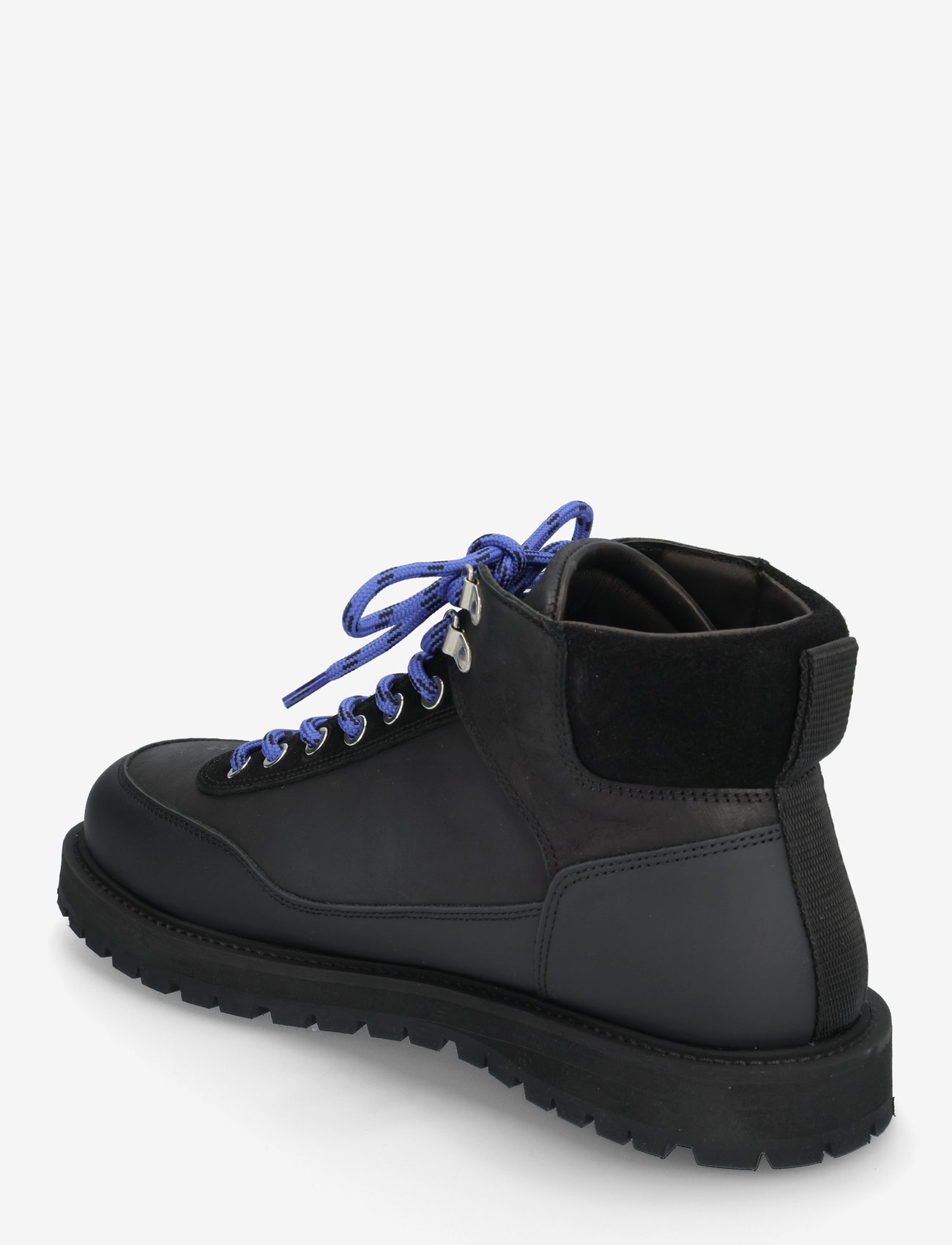 Garment Project - Olaf Lace-Up Boot - Black crazy hor - vinterstøvler - black - 2