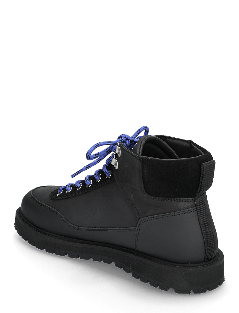 Garment Project - Olaf Lace-Up Boot - Black crazy hor - winterstiefel - black - 2