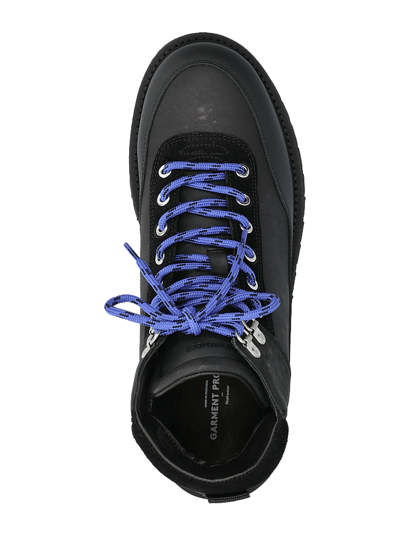 Garment Project - Olaf Lace-Up Boot - Black crazy hor - winterstiefel - black - 3