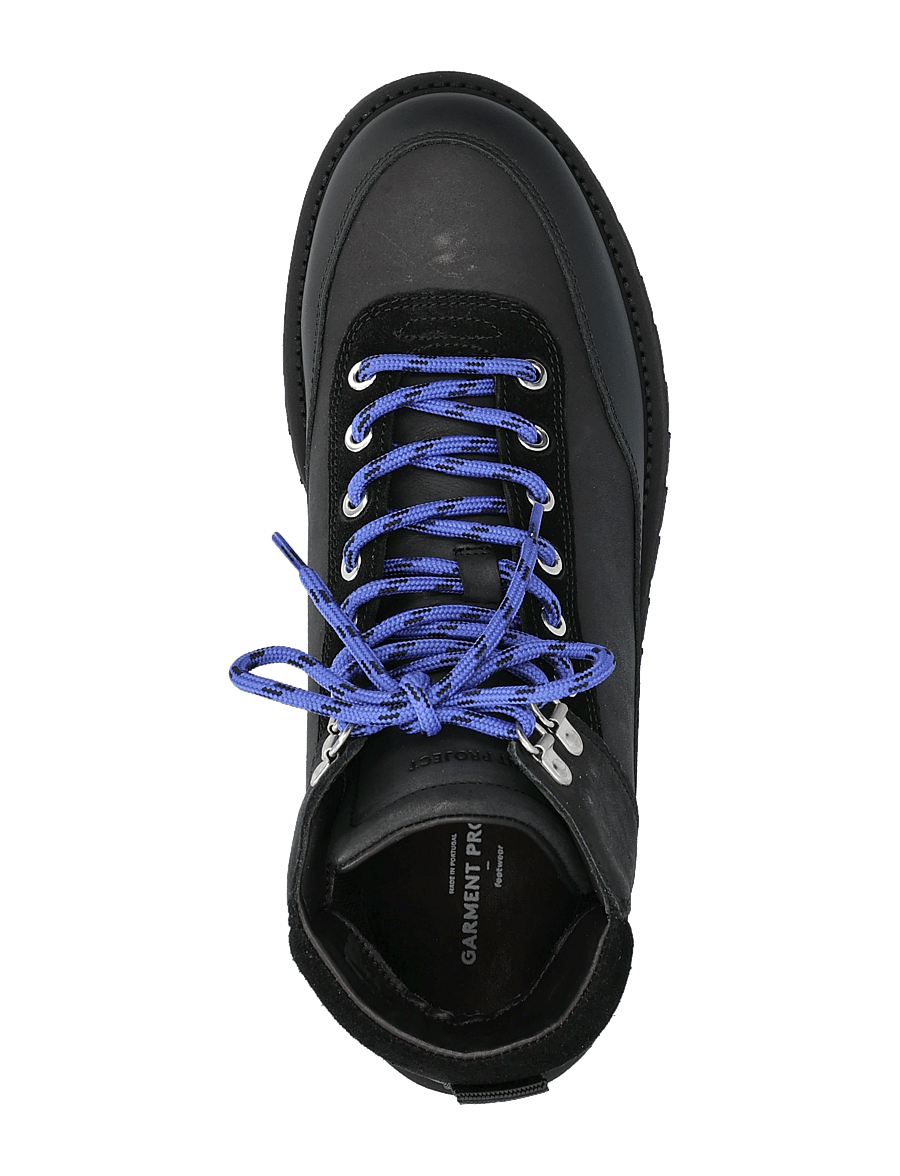 Garment Project - Olaf Lace-Up Boot - Black crazy hor - winterstiefel - black - 3