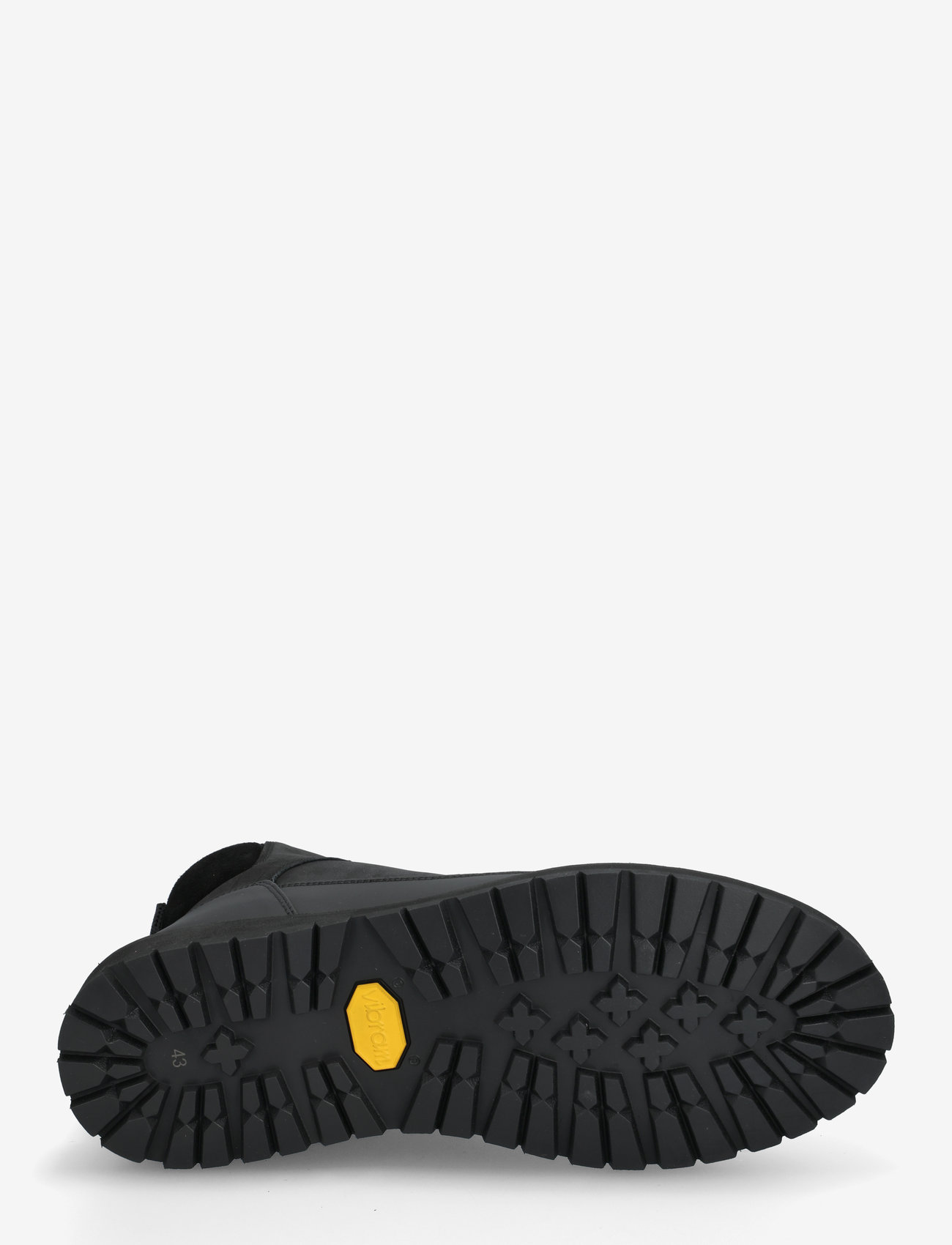 Garment Project - Olaf Lace-Up Boot - Black crazy hor - vinterstøvler - black - 4