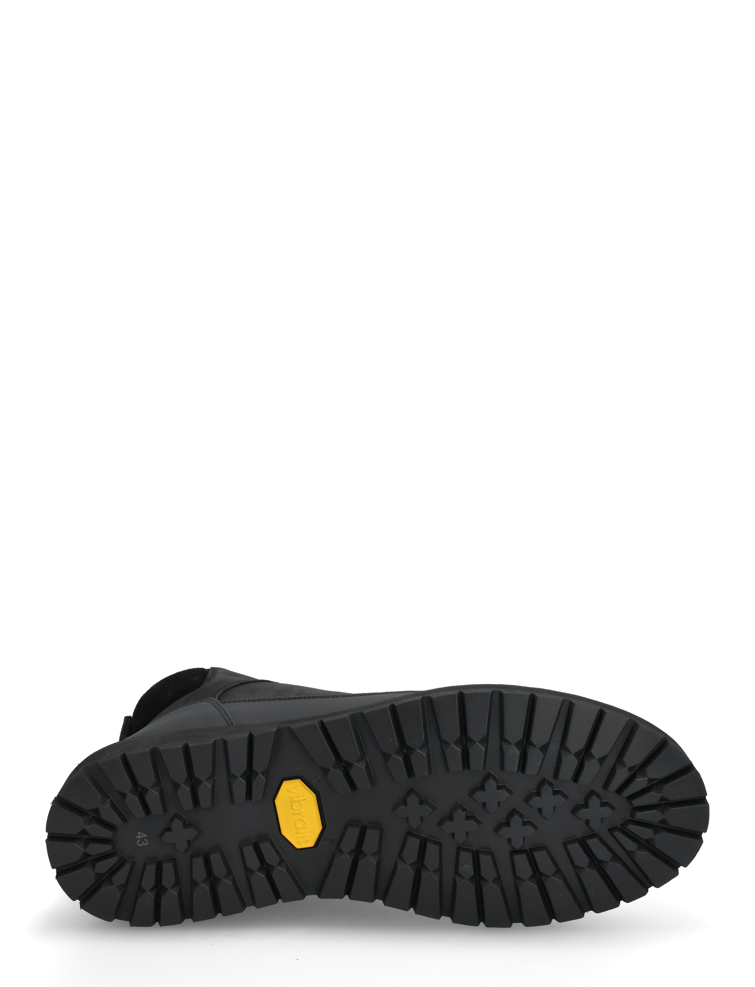 Garment Project - Olaf Lace-Up Boot - Black crazy hor - vinterstøvler - black - 4