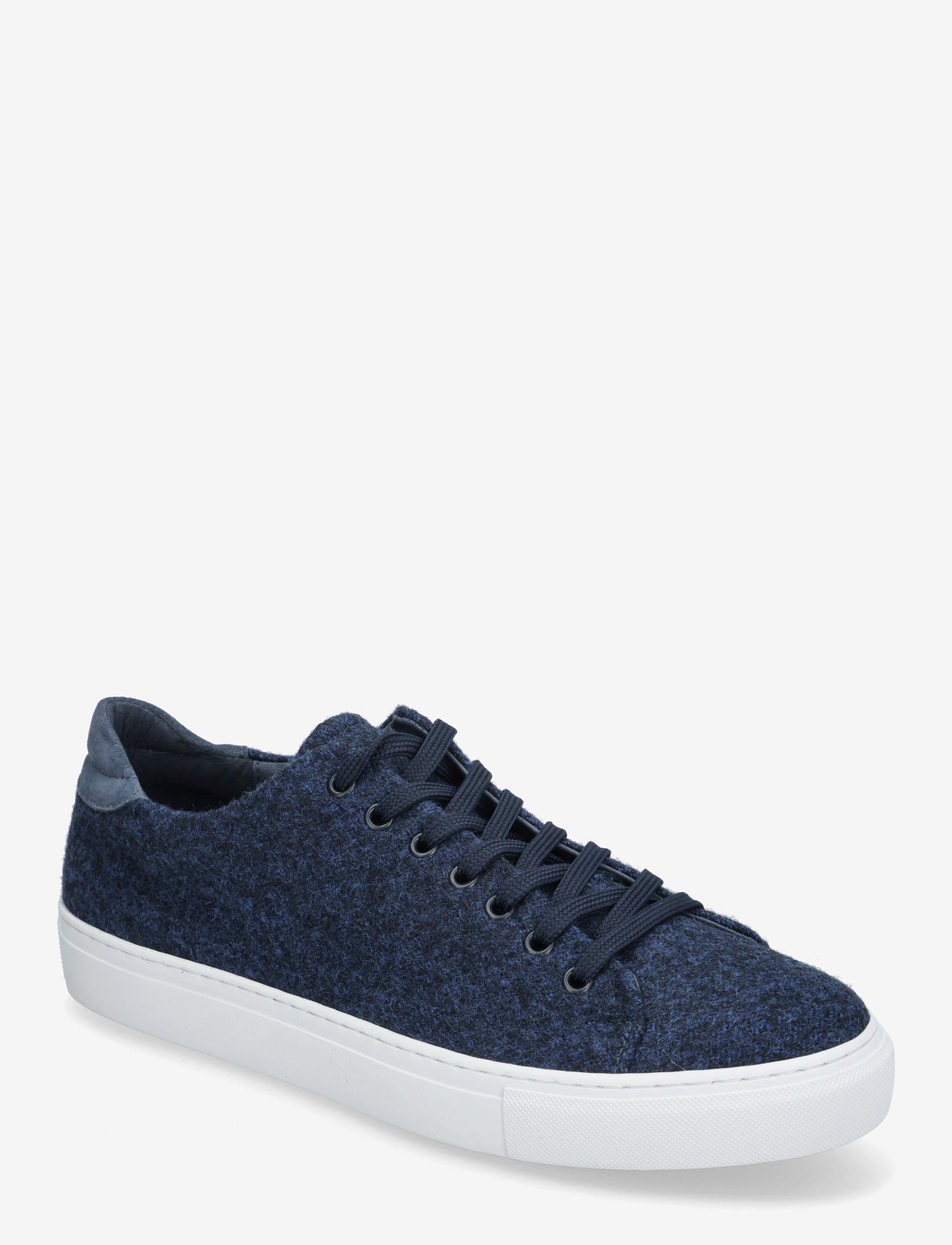 Garment Project - Type St - Navy Melange Kvadrat Wool - low tops - navy - 0