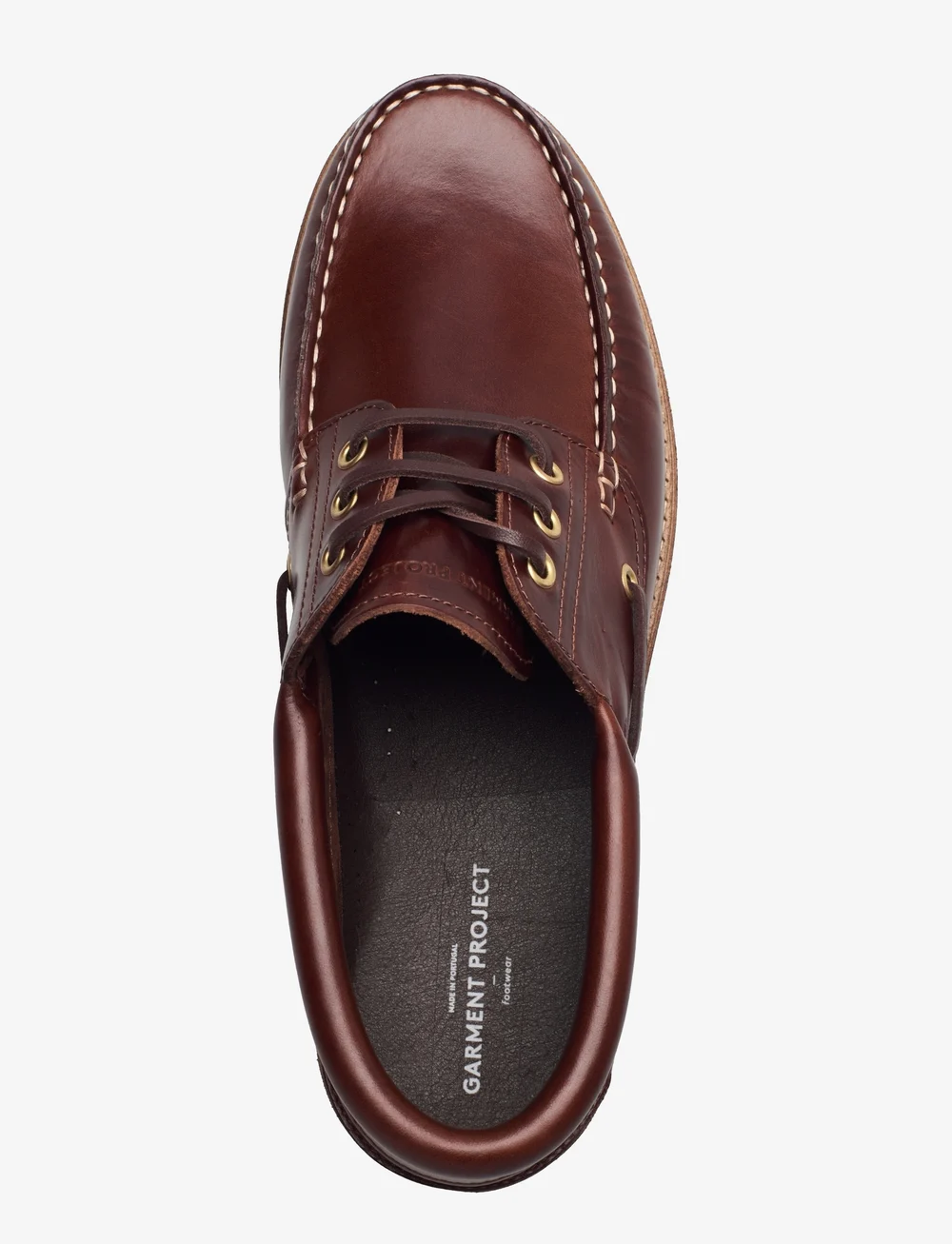 Garment Project - Ollie Boat Shoe - Brown Leather - shop efter anledning - brown - 3
