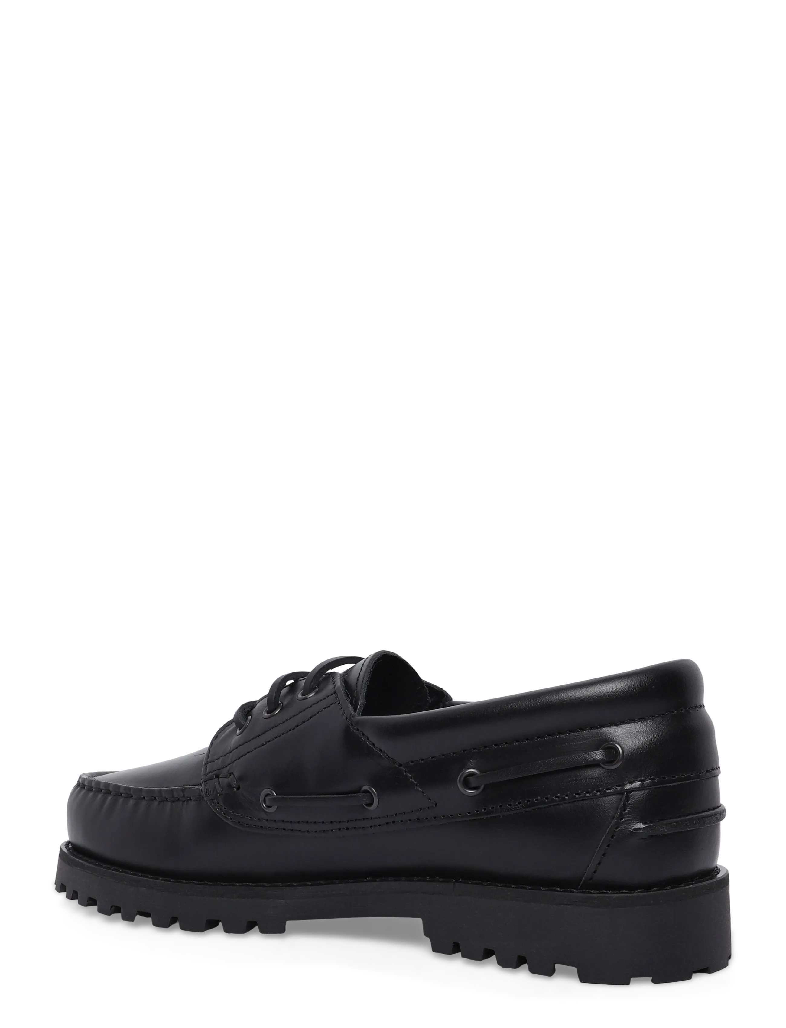Garment Project - Ollie Boat Shoe - Black Leather - shop by occasion - black - 1