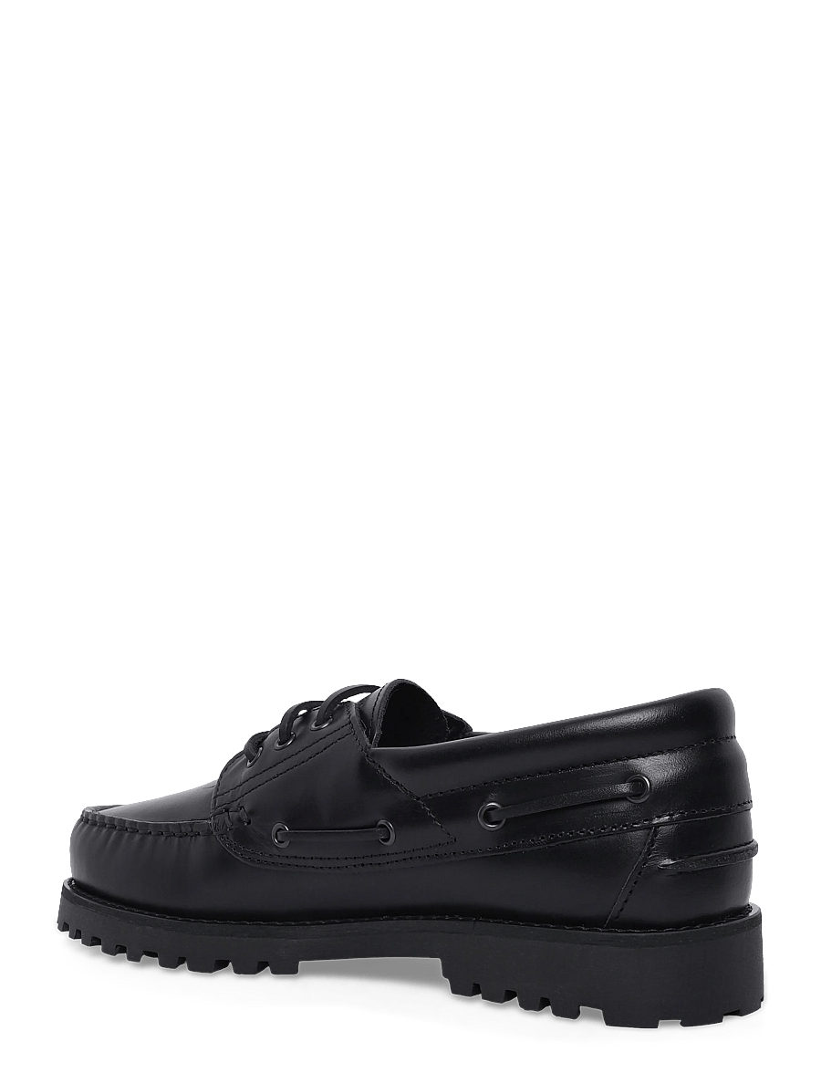 Garment Project - Ollie Boat Shoe - Black Leather - shop by occasion - black - 1