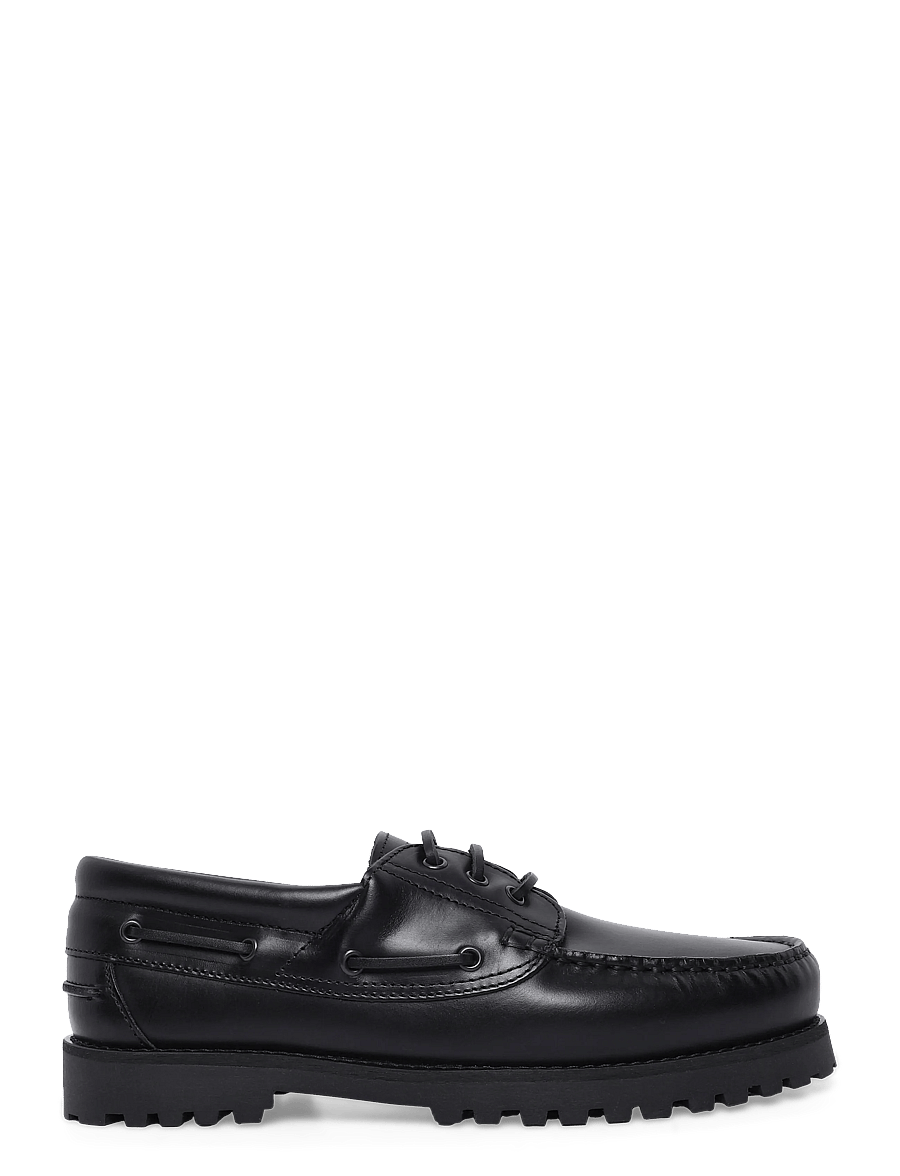 Garment Project - Ollie Boat Shoe - Black Leather - shop by occasion - black - 2