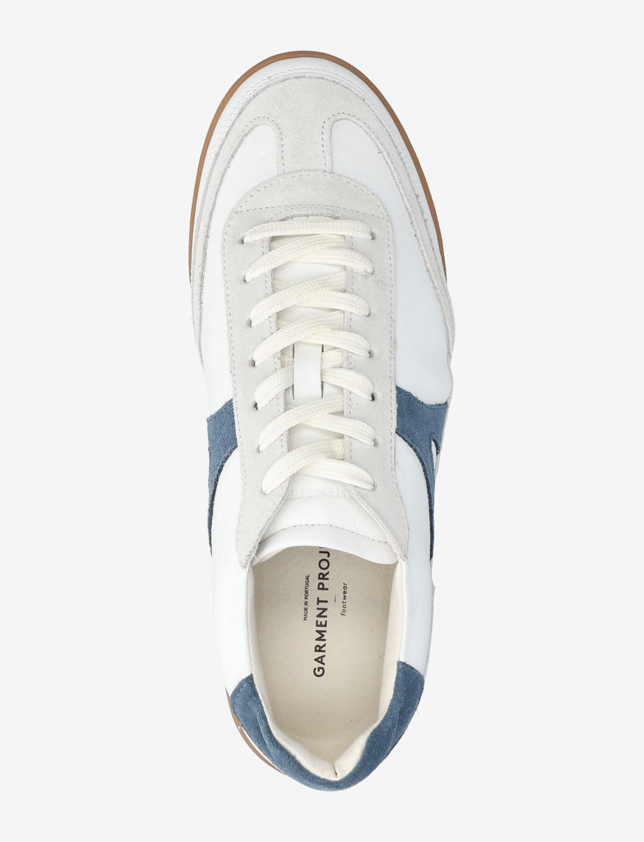 Garment Project - Liga - White/Blue Leather - low tops - blue - 3