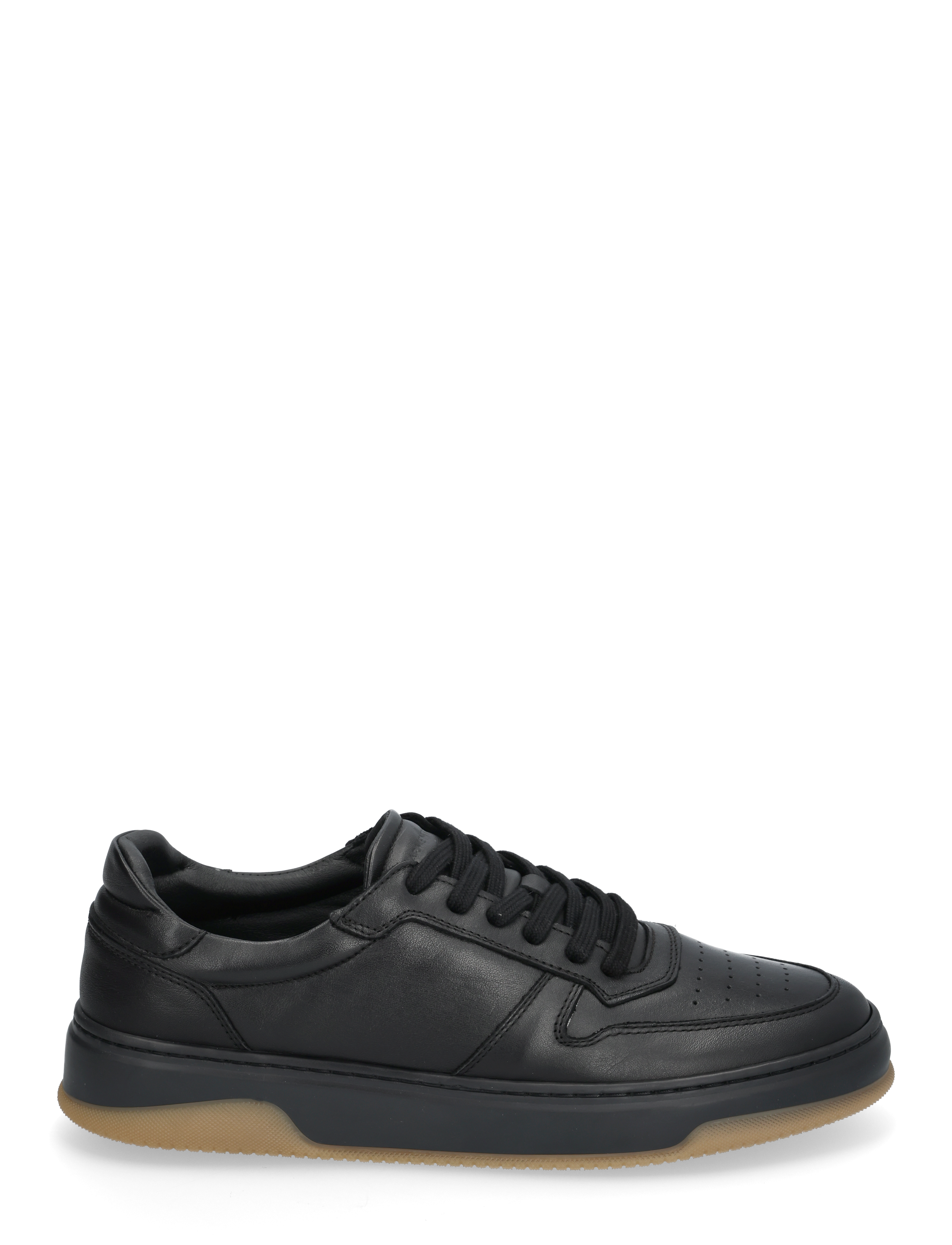 Garment Project - Ace - Black Leather - matalavartiset tennarit - black - 1