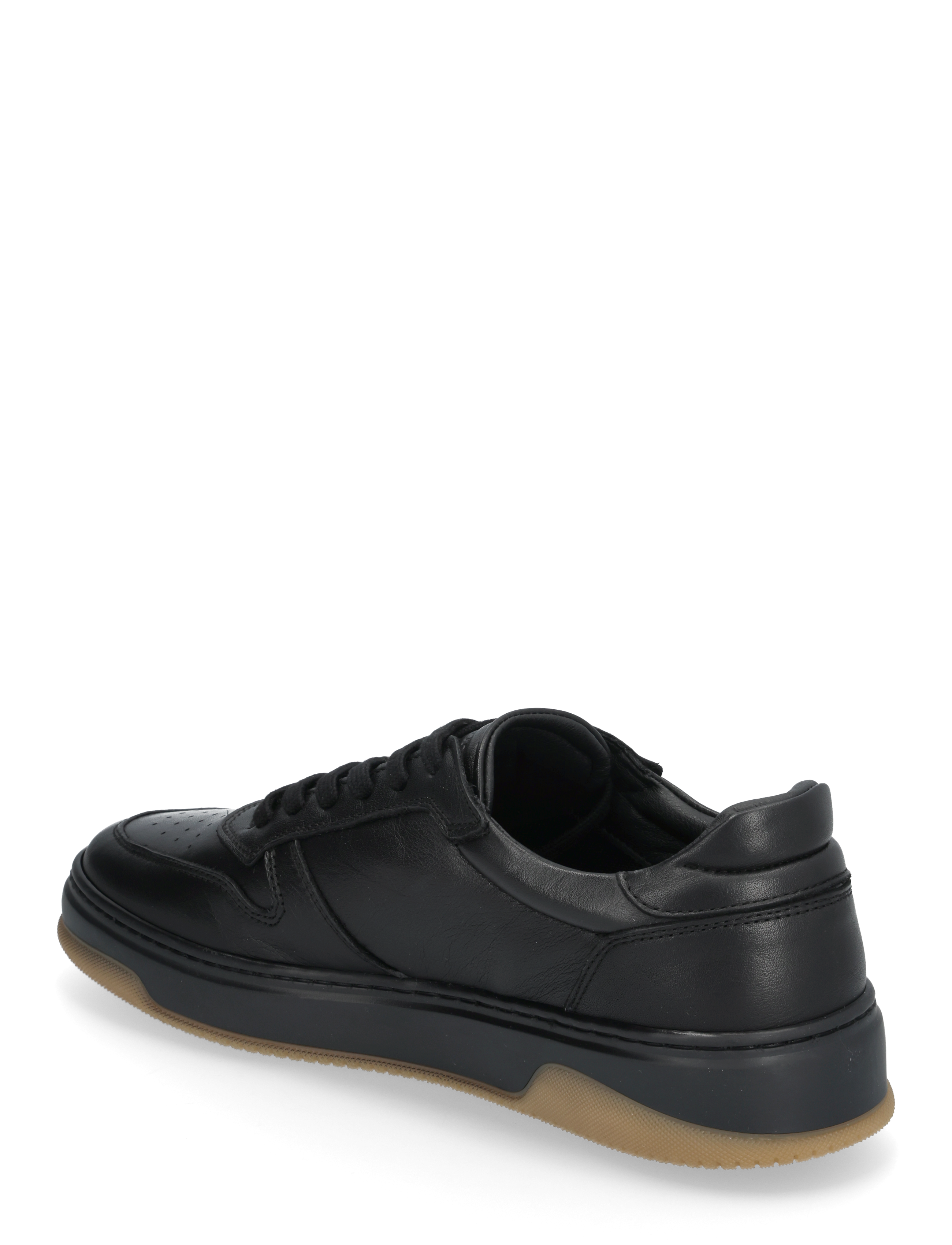Garment Project - Ace - Black Leather - matalavartiset tennarit - black - 2