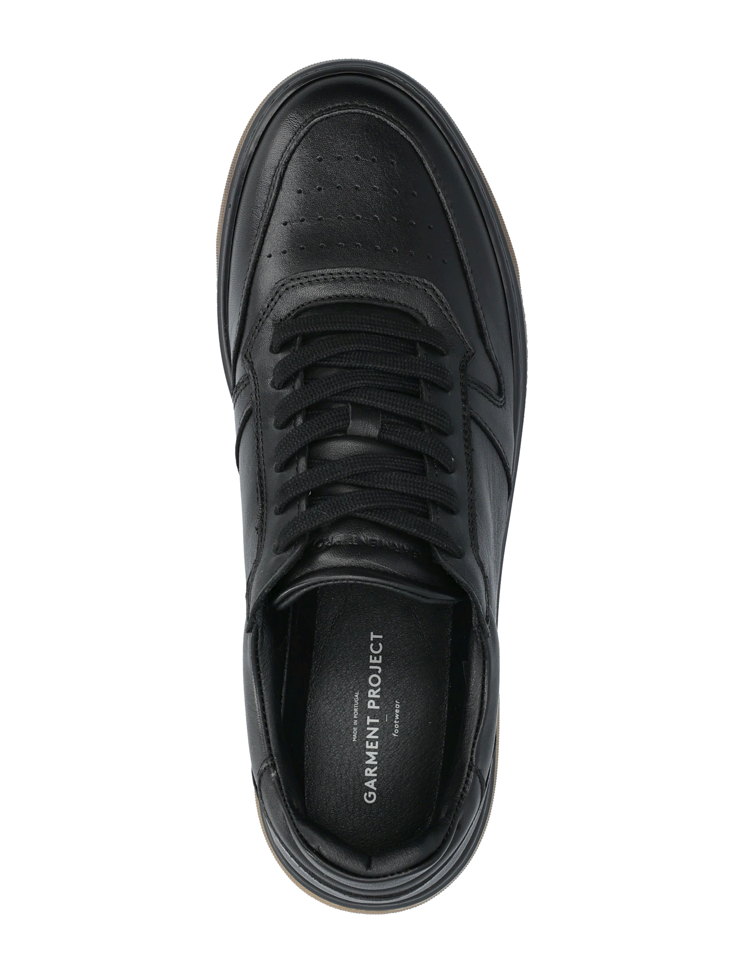 Garment Project - Ace - Black Leather - matalavartiset tennarit - black - 3