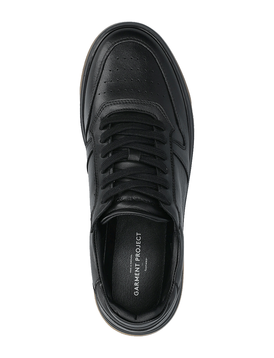 Garment Project - Ace - Black Leather - låga sneakers - black - 3