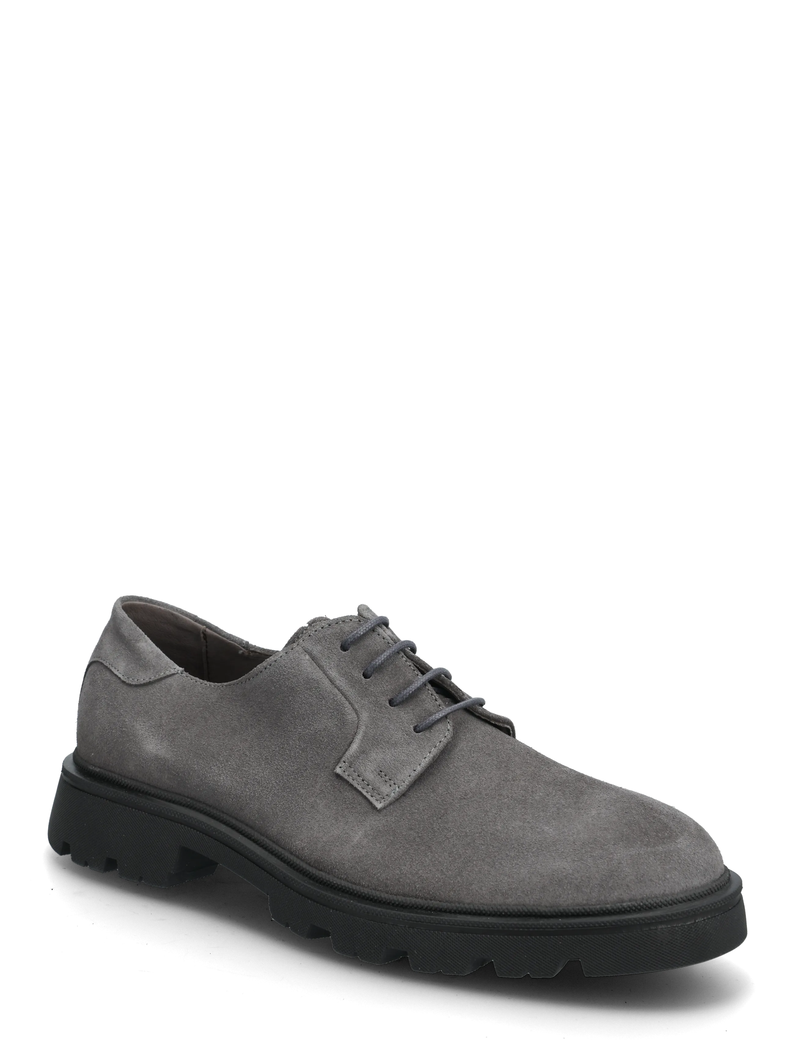 Garment Project Minnesota Derby - Charcoal Suede - Sko - CHARCOAL / grey