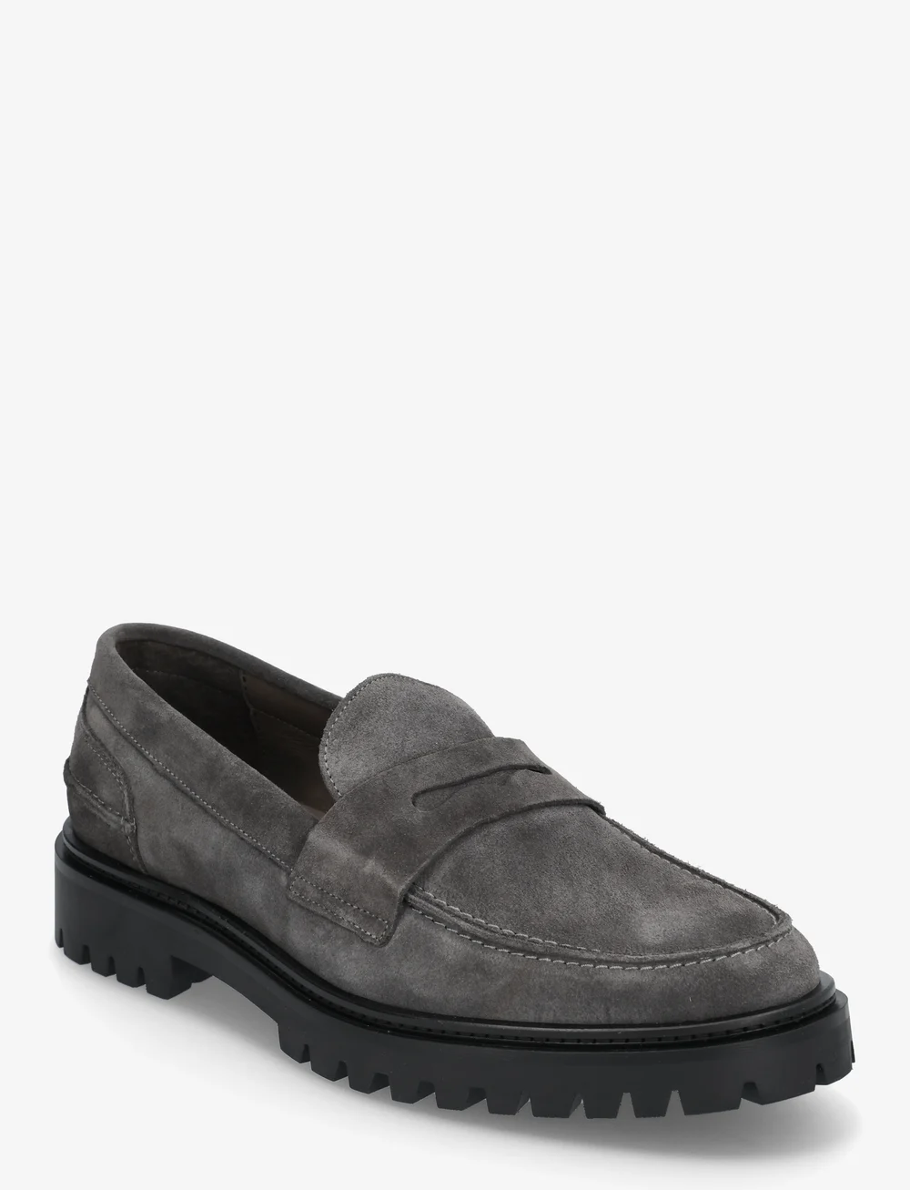 Garment Project - Aaron Penny Loafer - Charcoal Suede - nach anlass kaufen - charcoal - 0