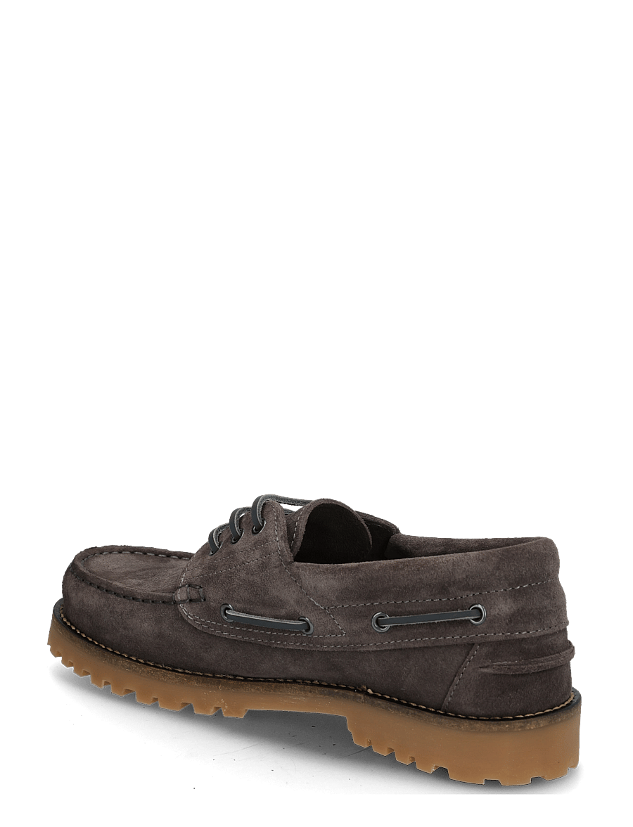 Garment Project - Ollie Boat Shoe - Suede - shoppa efter tillfälle - charcoal - 1