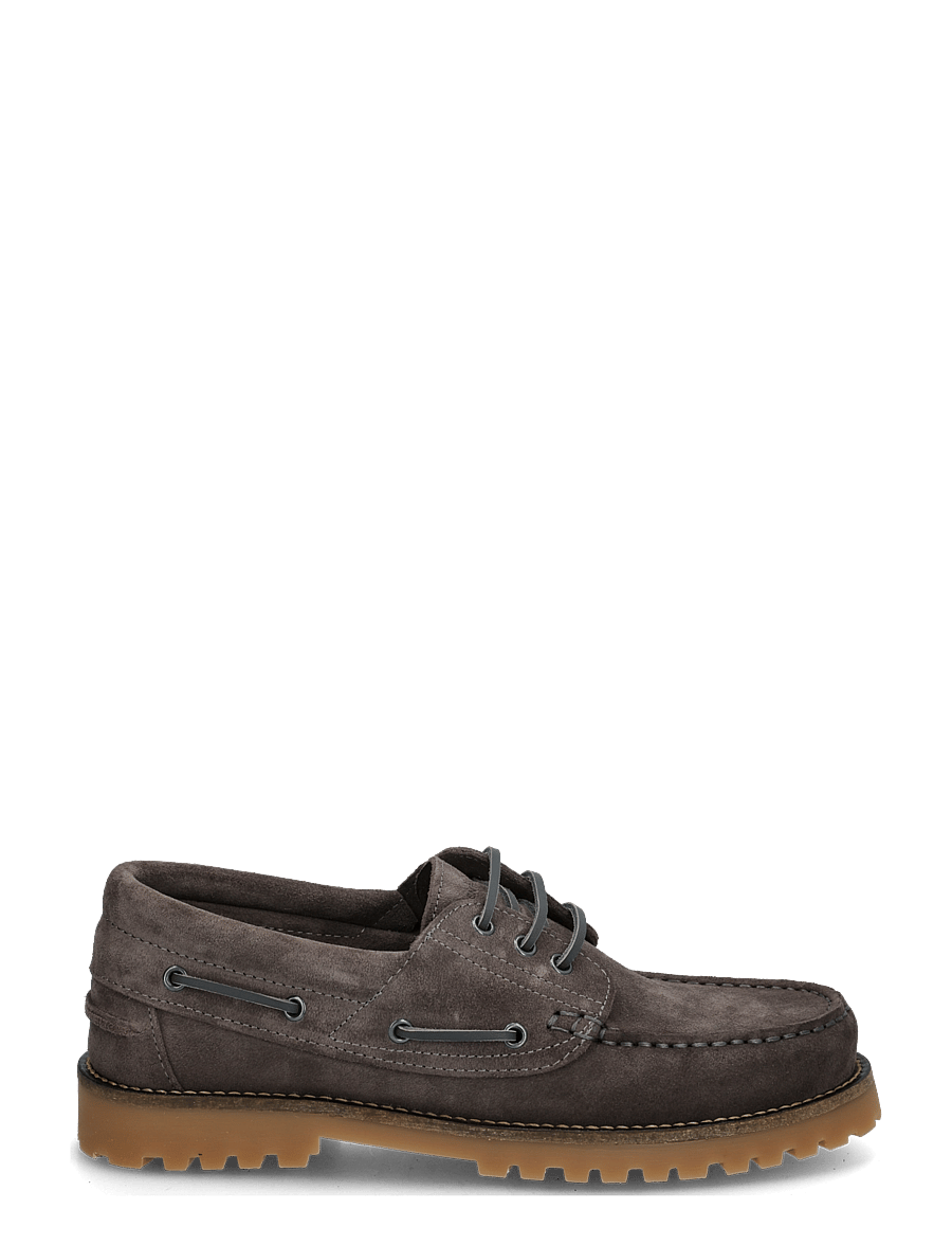 Garment Project - Ollie Boat Shoe - Suede - shoppa efter tillfälle - charcoal - 2