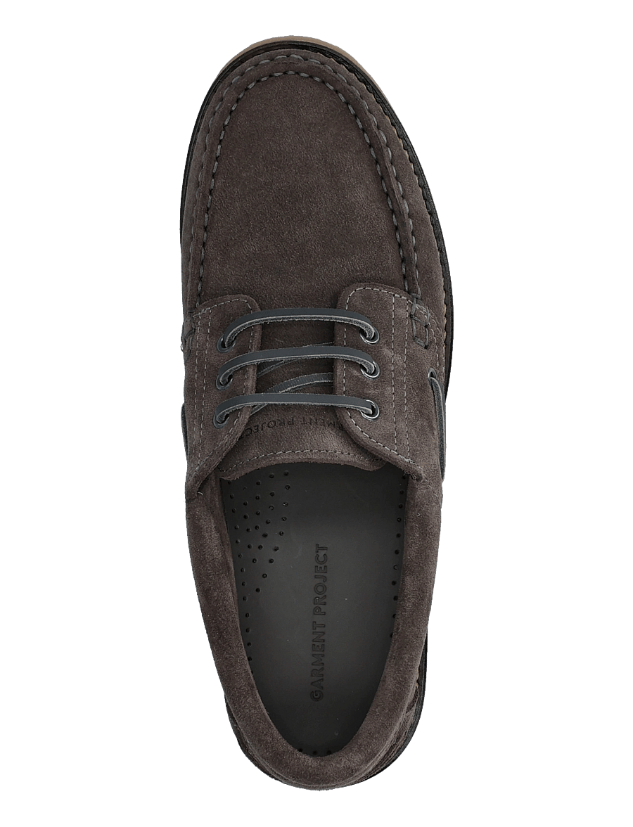 Garment Project - Ollie Boat Shoe - Suede - shoppa efter tillfälle - charcoal - 3