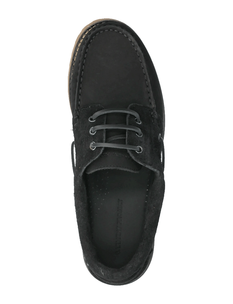 Garment Project - Ollie Boat Shoe - Black Nubuck/Hair - shop by occasion - black - 3