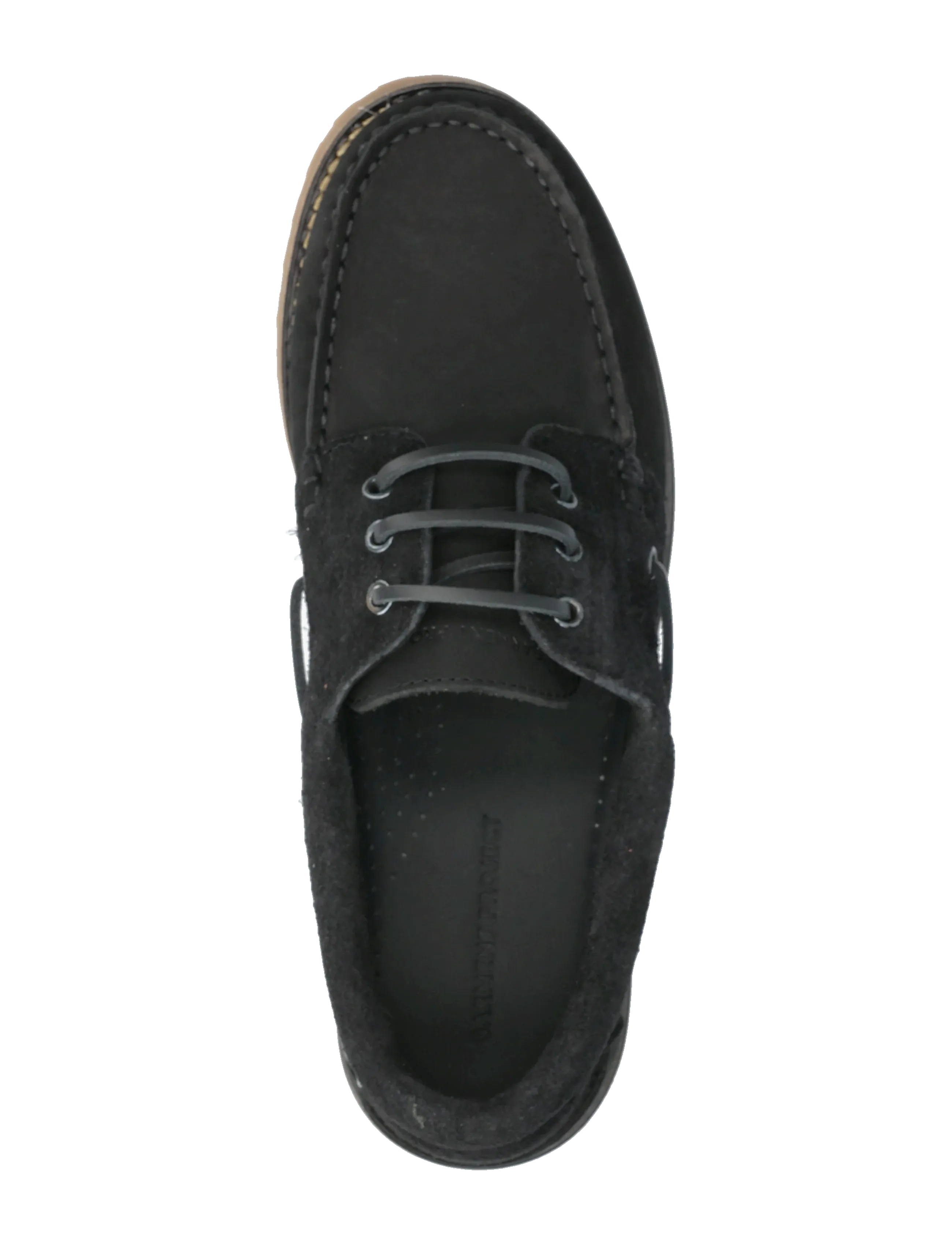 Garment Project - Ollie Boat Shoe - Black Nubuck/Hair - black - 3