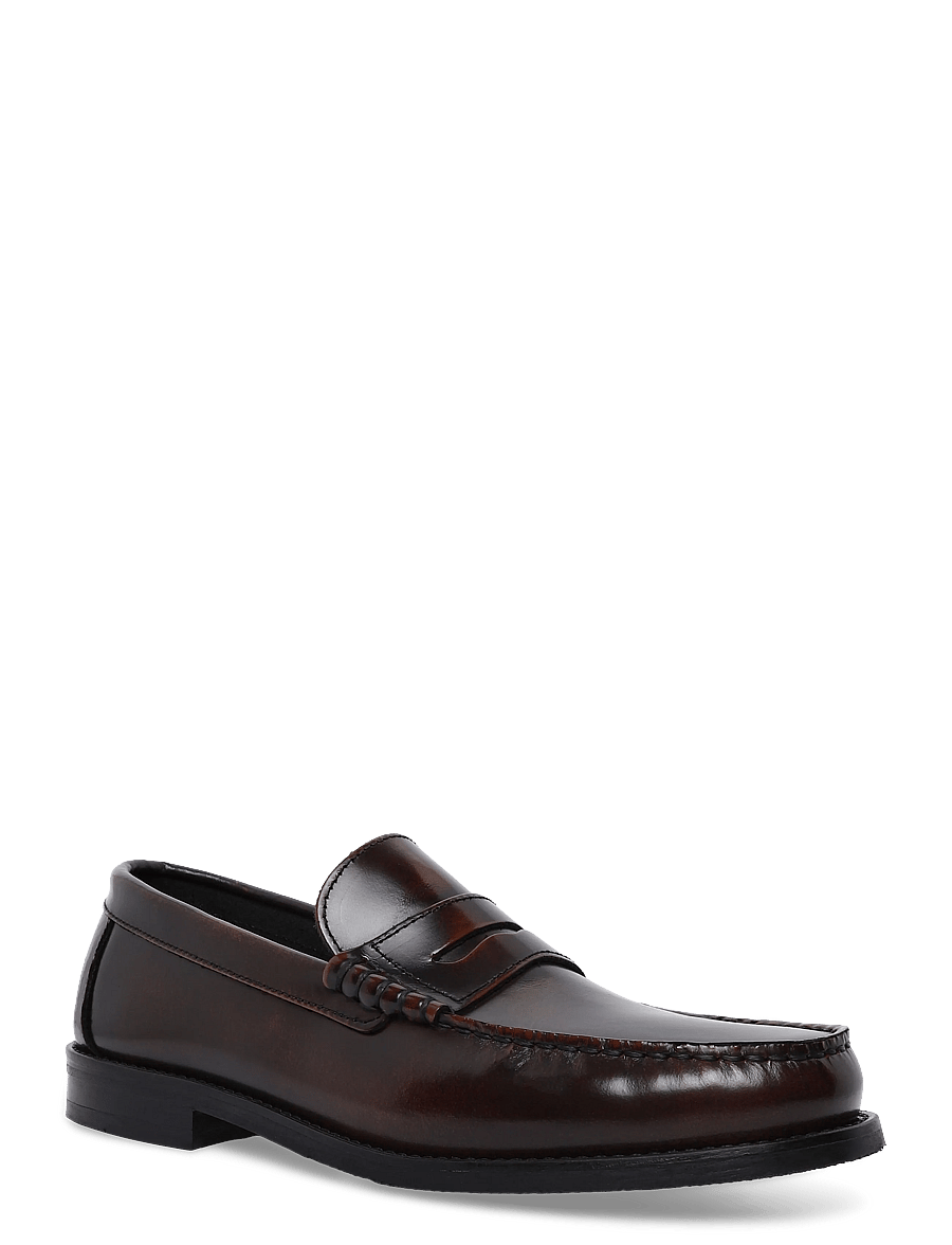 Garment Project - Miles Penny Loafer - Brown Polido - osta tilaisuuden mukaan - brown - 0