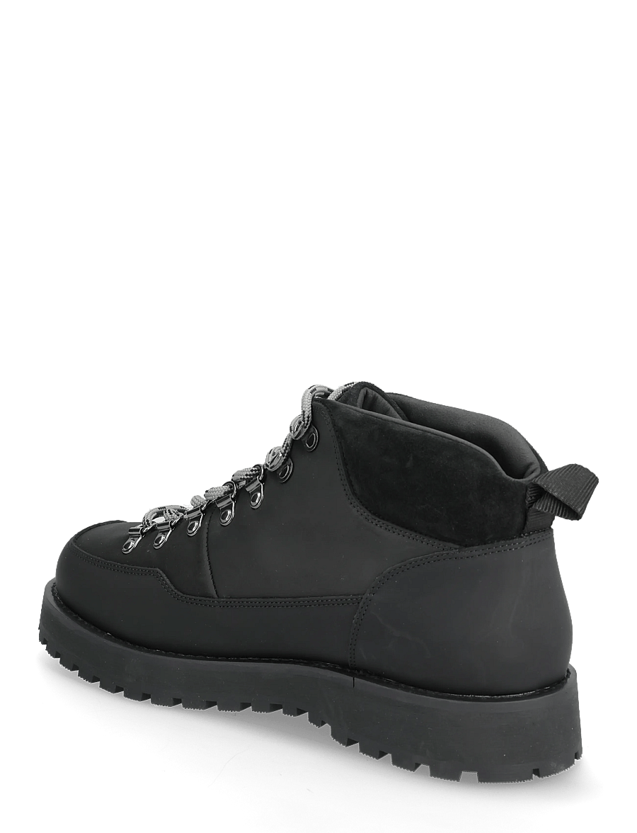 Garment Project - Dune Mid - Black Crazy Horse Leathe - laced boots - black - 2