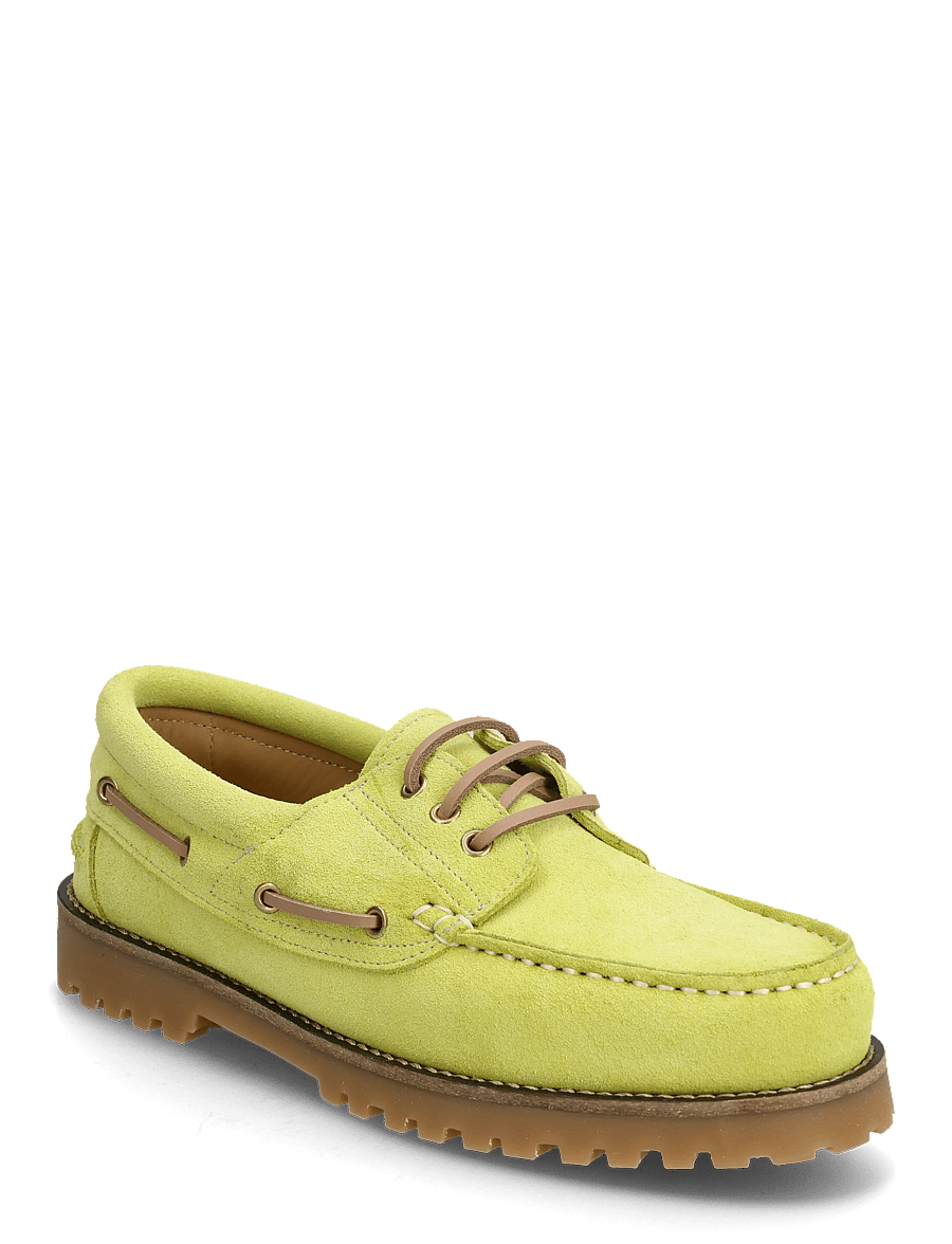 Garment Project - Ollie Boat Shoe - Acid Yellow Suede - shop by occasion - acid yellow - 0