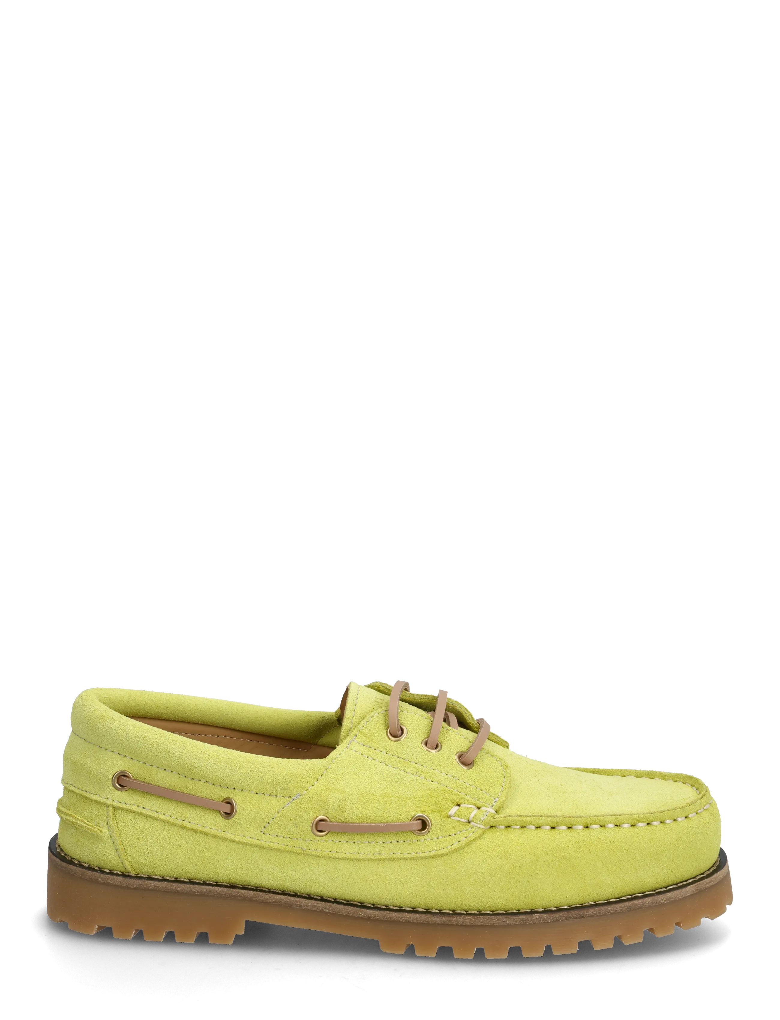 Ollie Boat Shoe Acid Yellow Suede 2