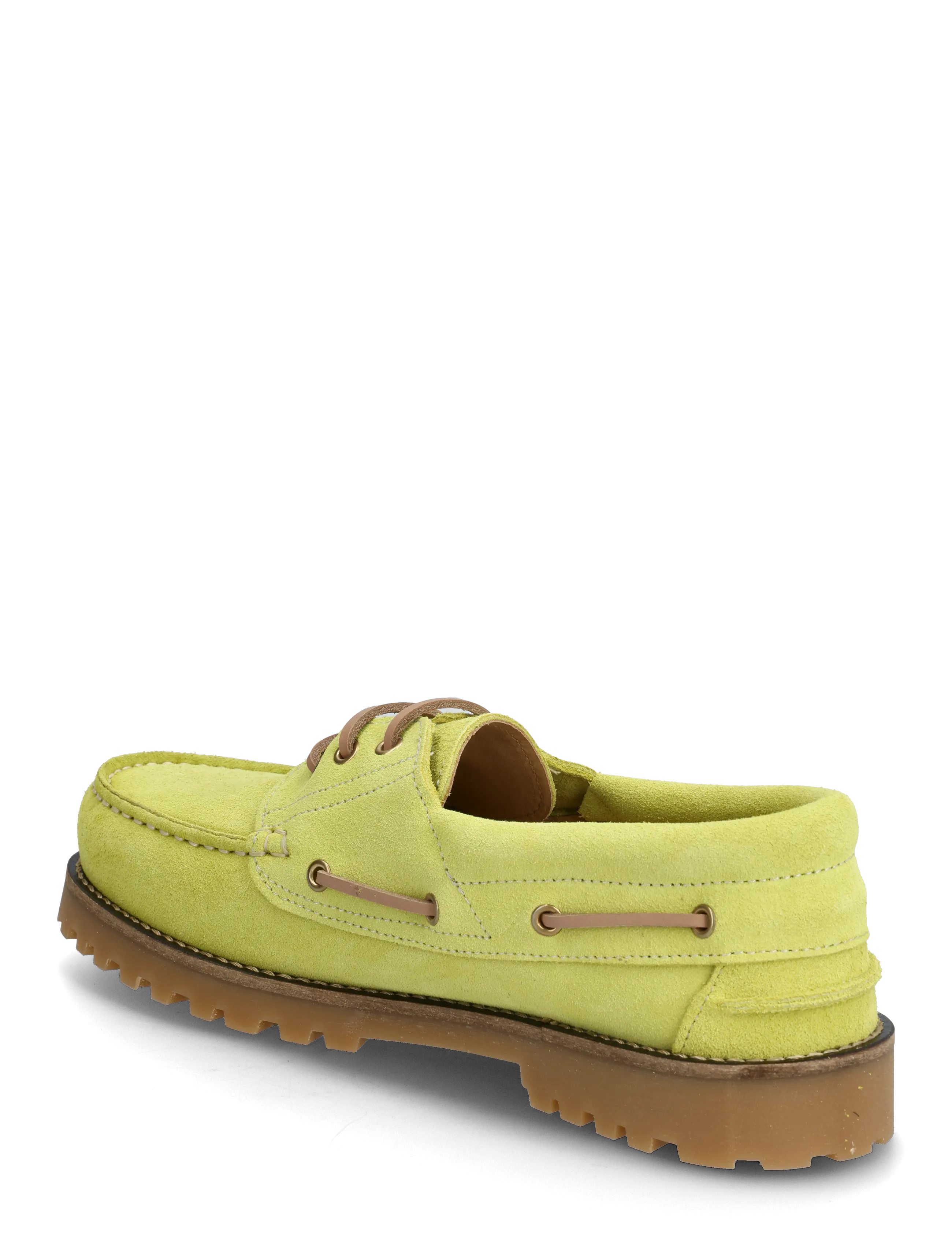 Ollie Boat Shoe Acid Yellow Suede 3
