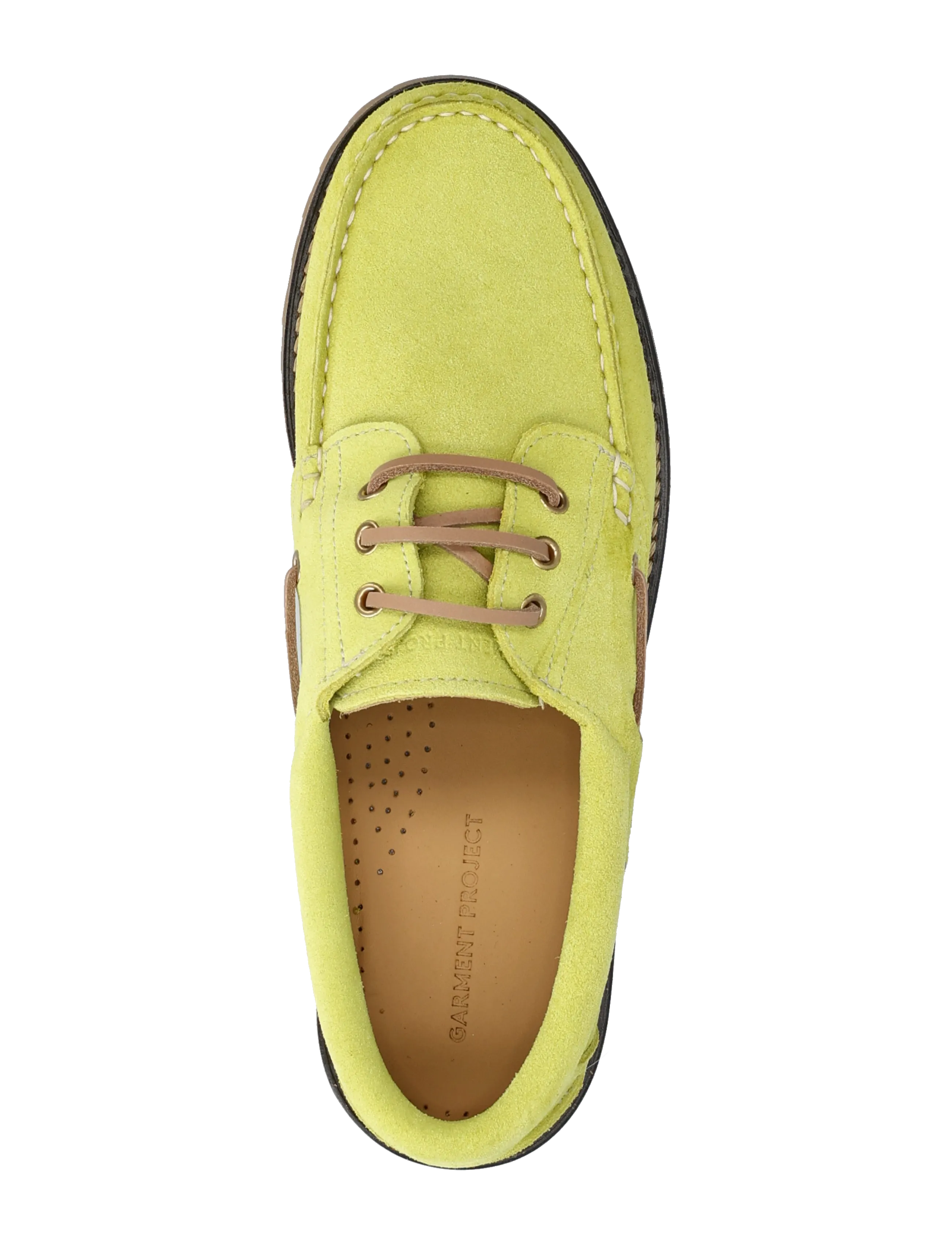 Ollie Boat Shoe Acid Yellow Suede 4