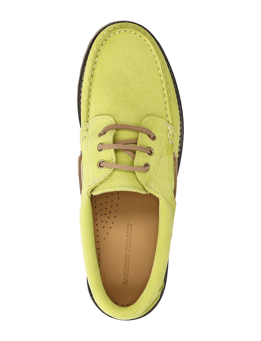 Garment Project - Ollie Boat Shoe - Acid Yellow Suede - shop by occasion - acid yellow - 3