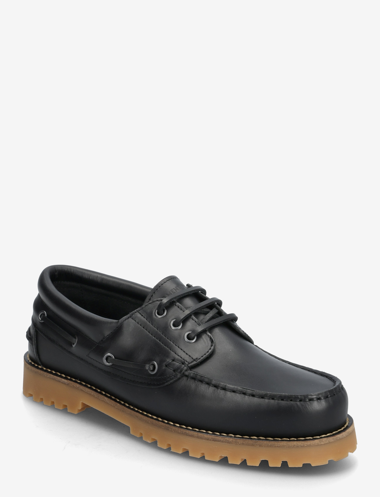 Garment Project - Ollie Boat Shoe - Black/Gum Leather - shoppa efter tillfälle - black - 0