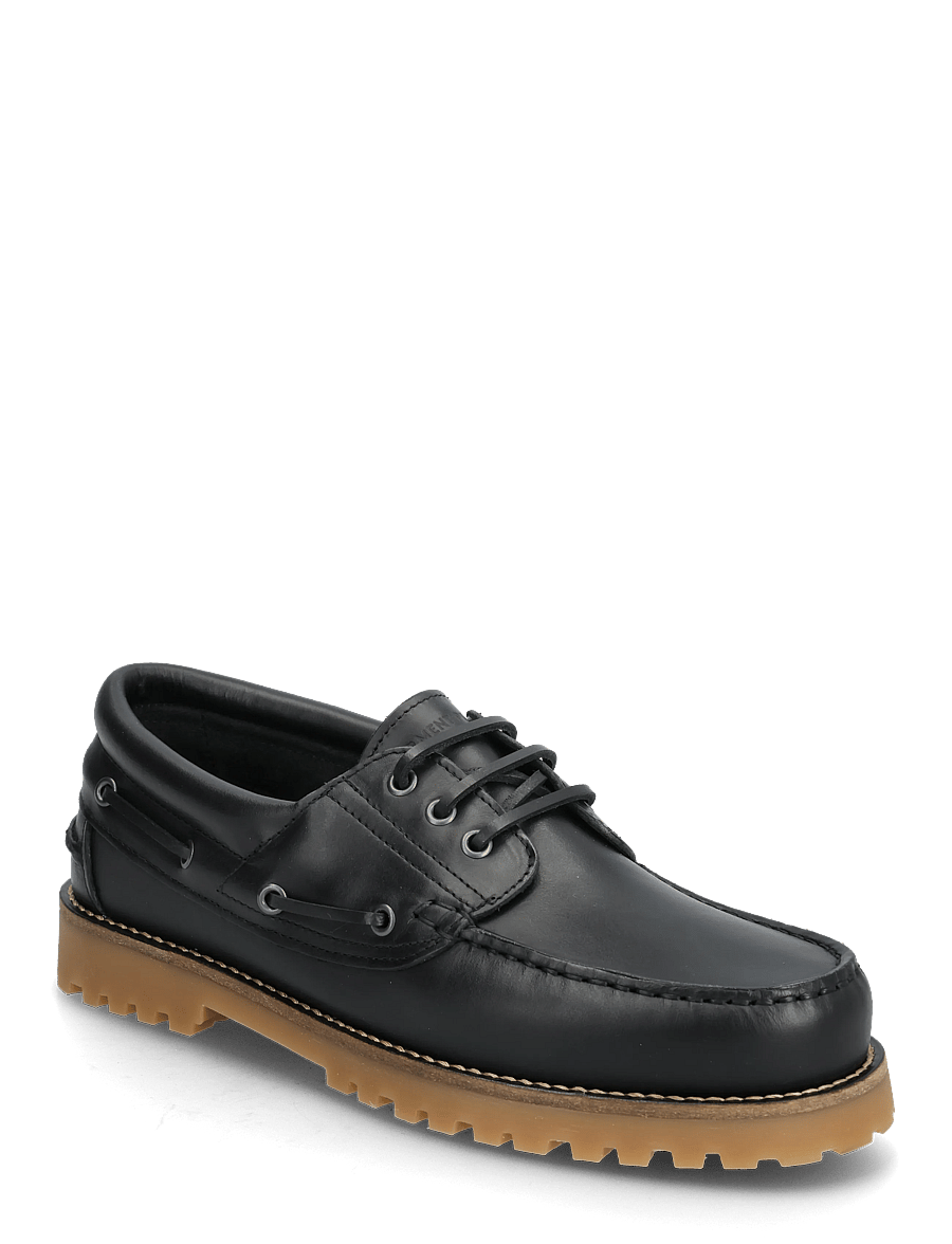 Garment Project - Ollie Boat Shoe - Black/Gum Leather - nach anlass kaufen - black - 0