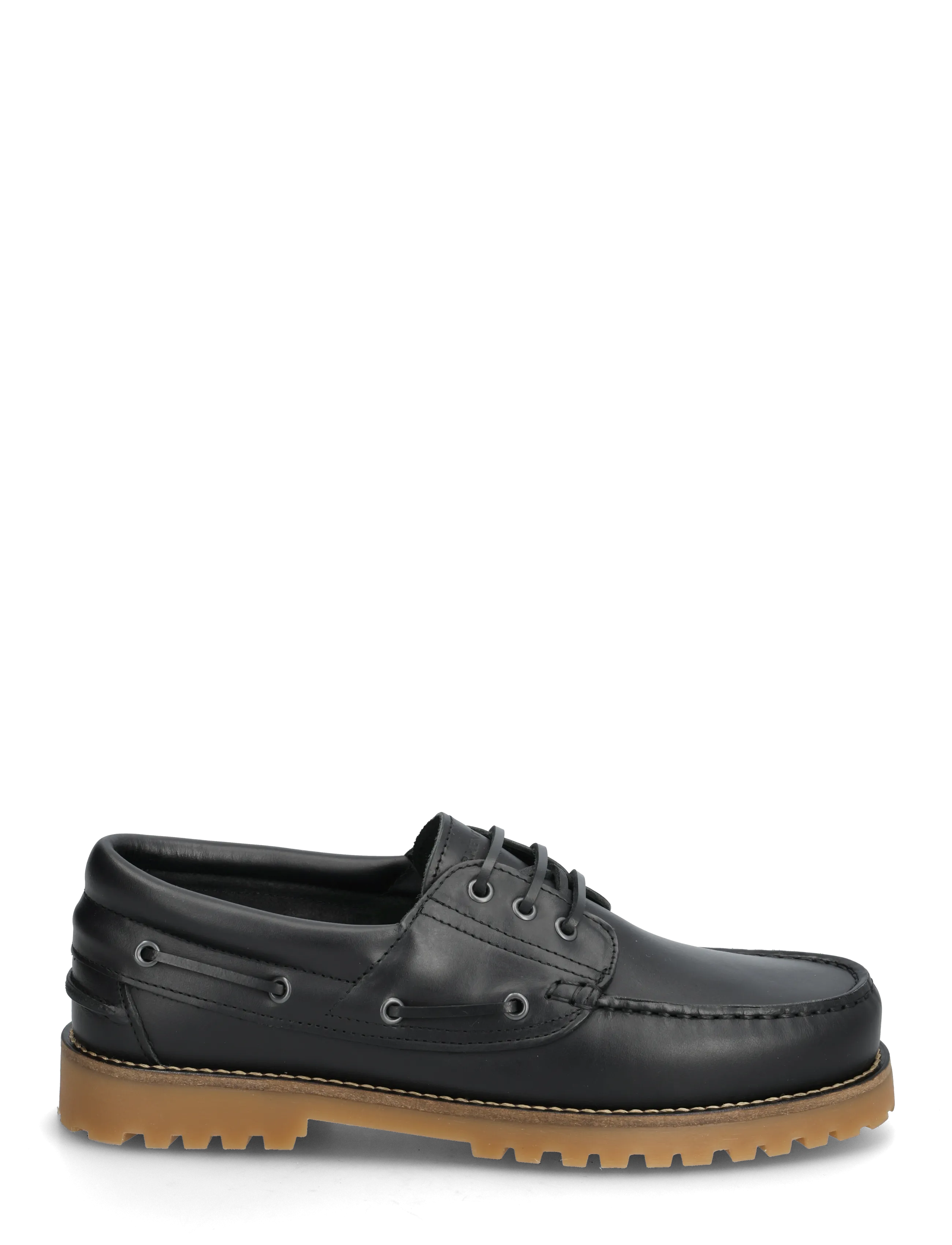 Garment Project - Ollie Boat Shoe - Black/Gum Leather - nach anlass kaufen - black - 1