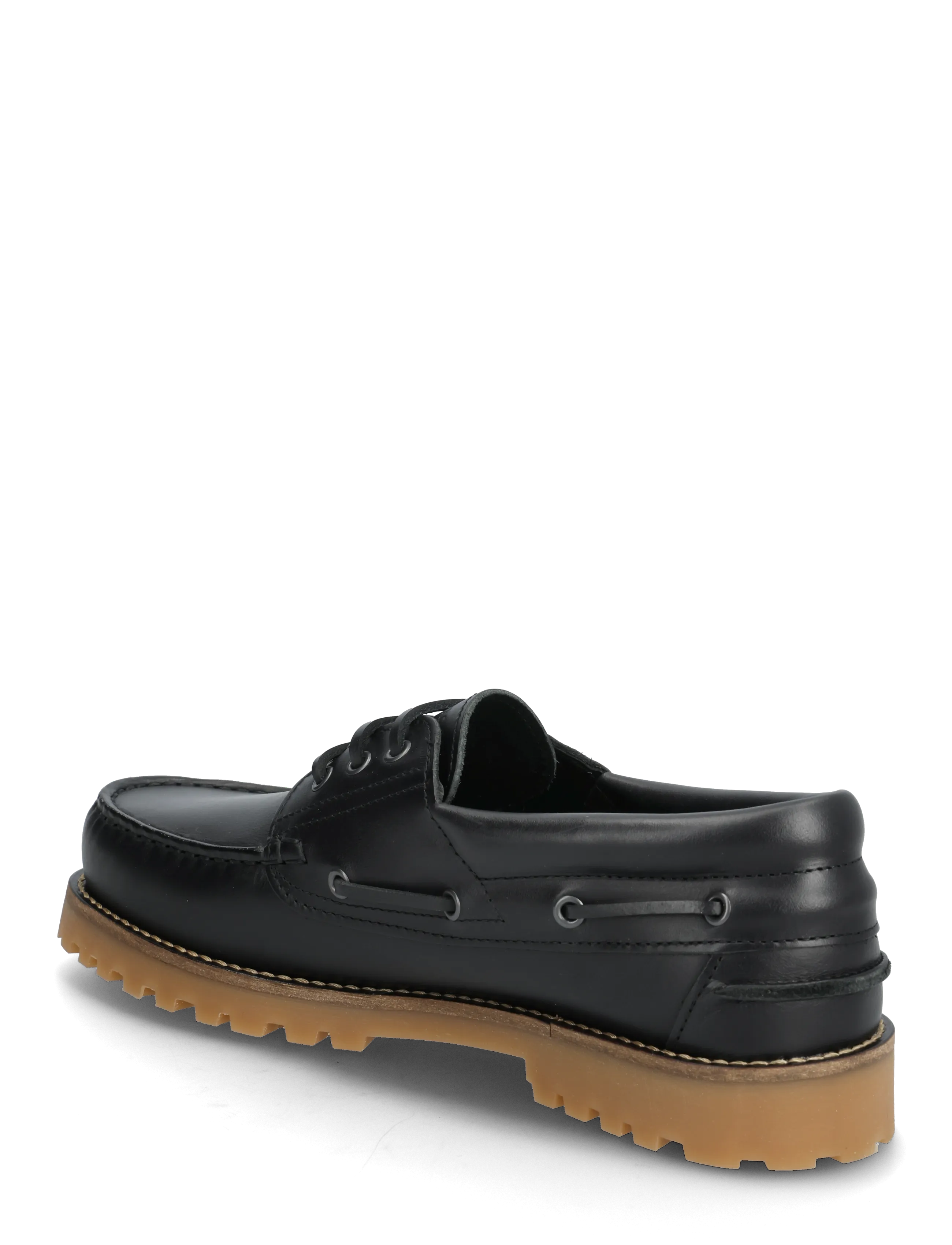 Garment Project - Ollie Boat Shoe - Black/Gum Leather - nach anlass kaufen - black - 2