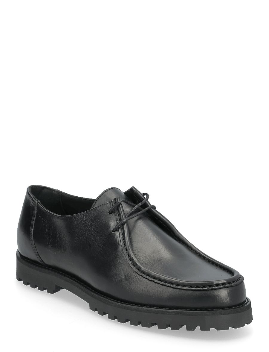 Garment Project - Ollie Moc Toe - Black Leather - moc-toe boots - black - 0