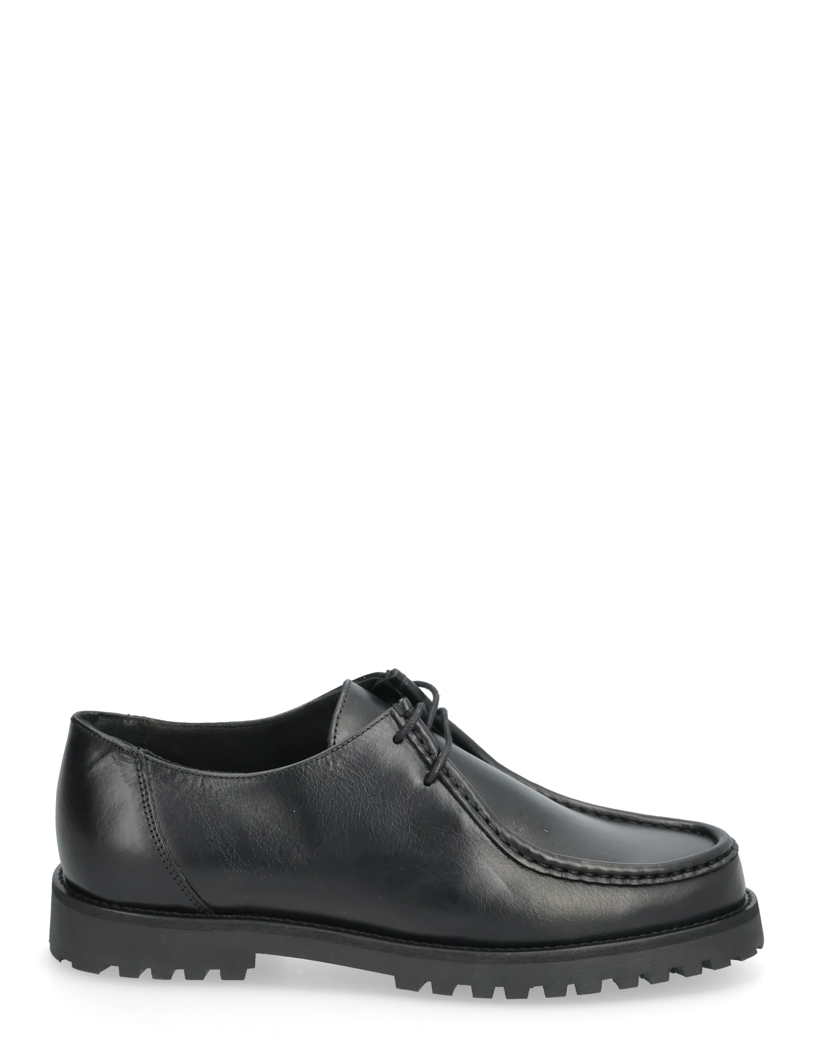 Garment Project - Ollie Moc Toe - Black Leather - moc toe skor - black - 1