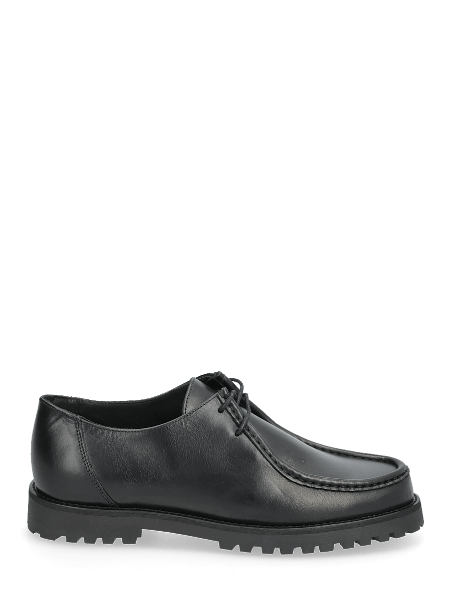 Garment Project - Ollie Moc Toe - Black Leather - moc-toe boots - black - 1