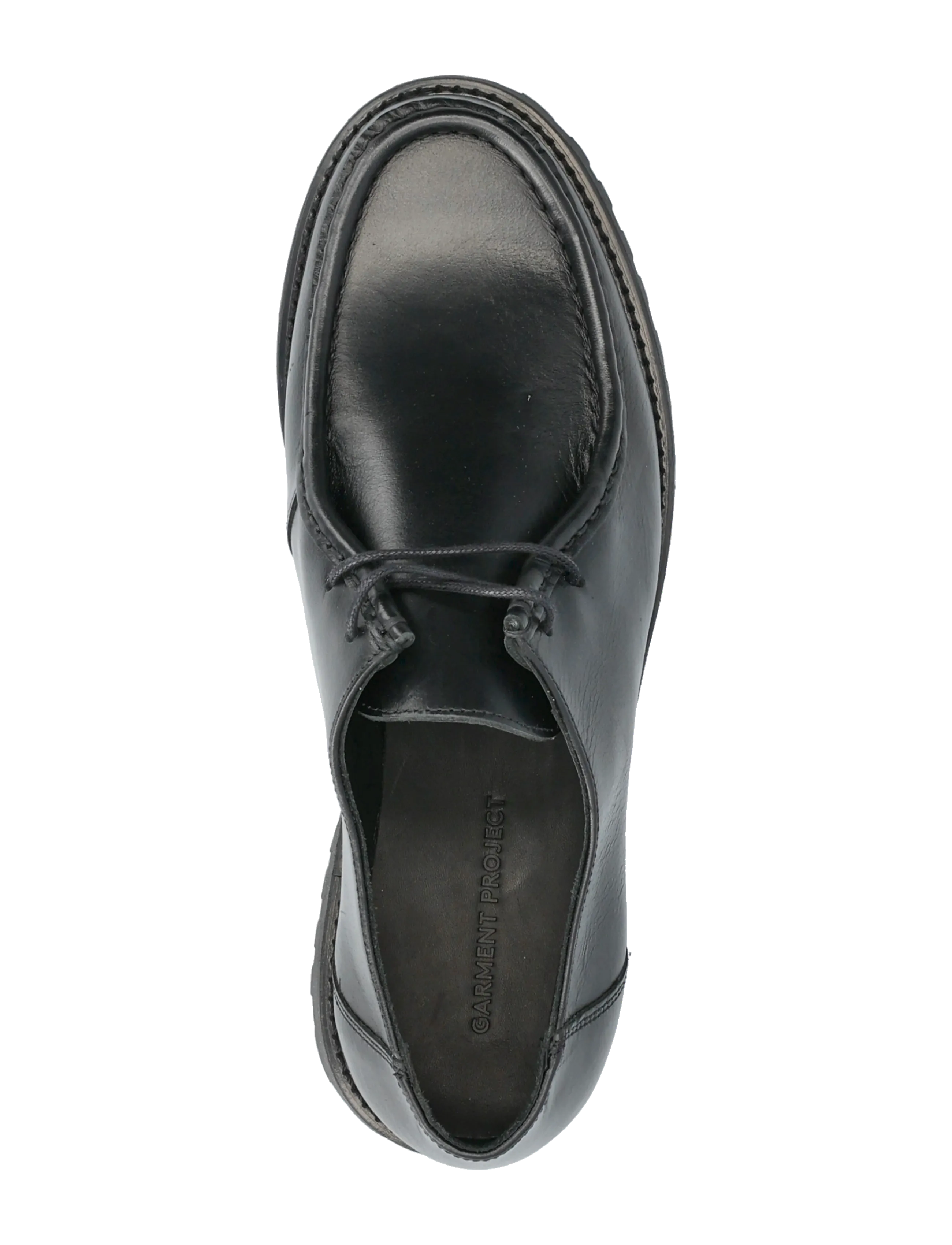 Garment Project - Ollie Moc Toe - Black Leather - moc toe skor - black - 3