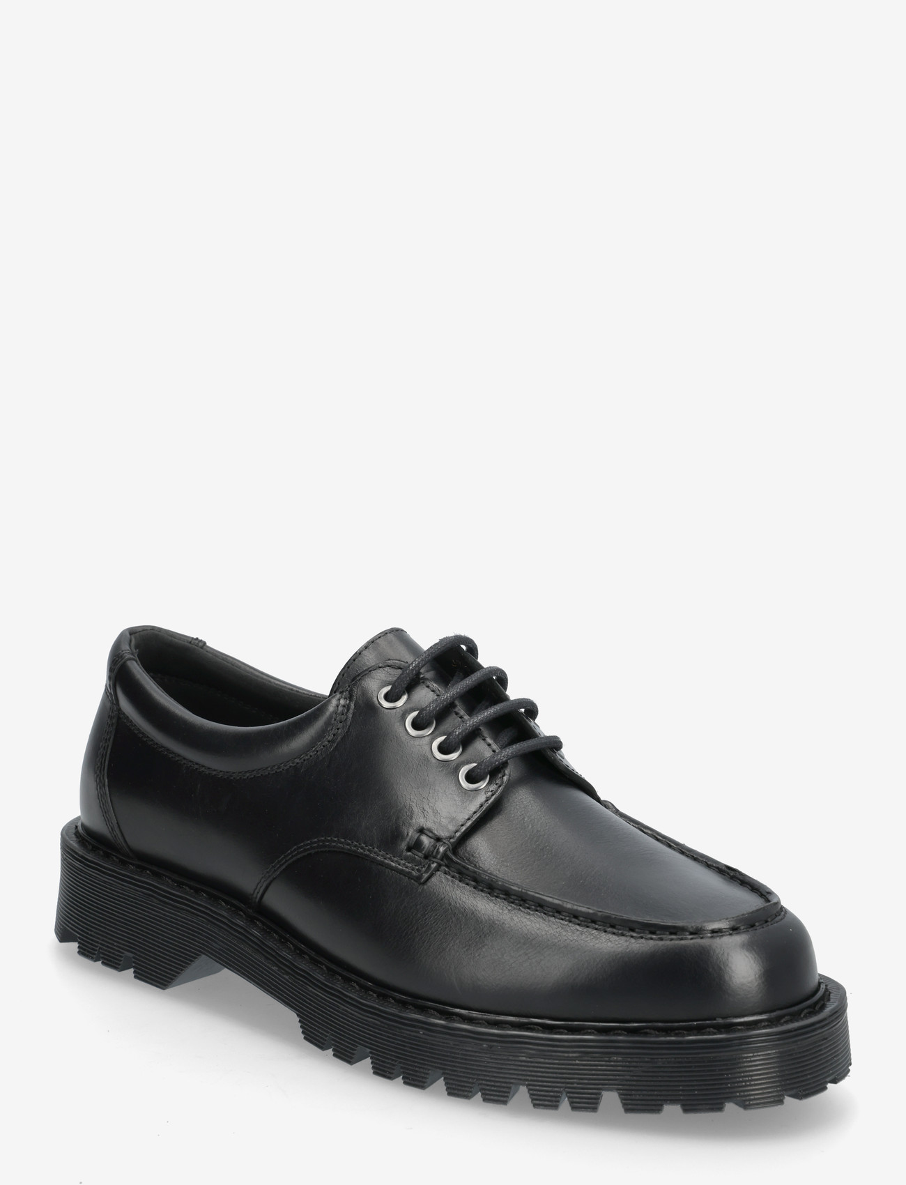 Garment Project - Pete Moc Toe - Black Leather - moc toes - black - 0