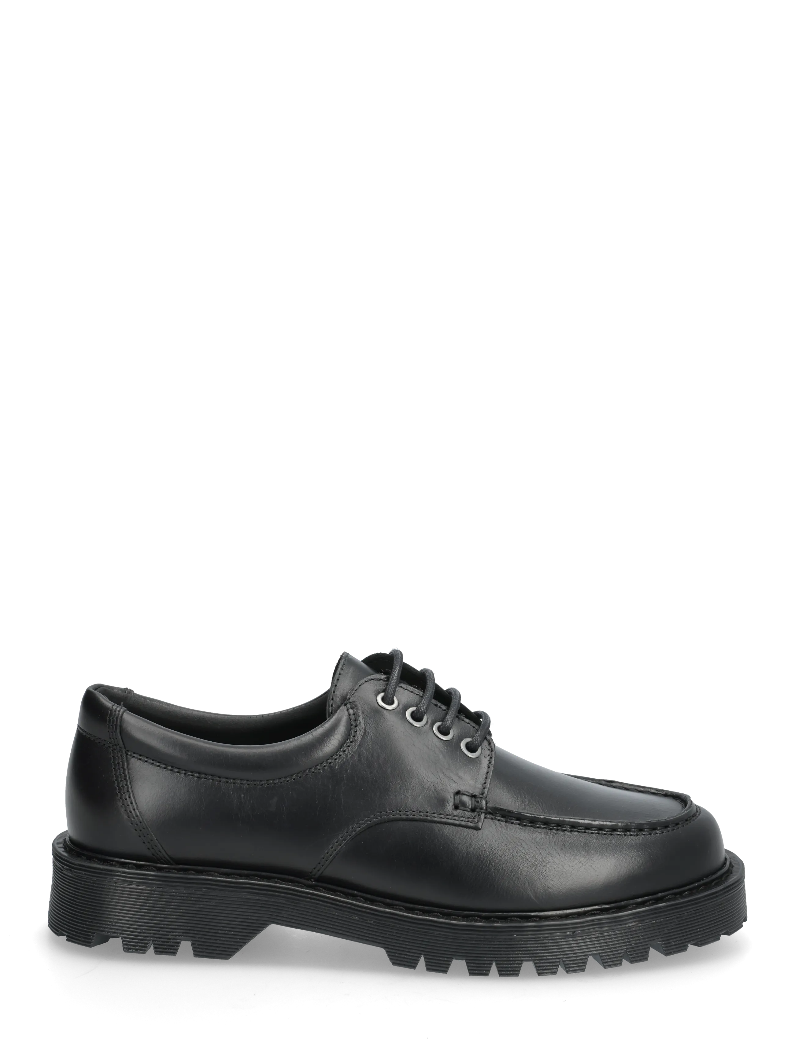 Garment Project - Pete Moc Toe - Black Leather - moc toe skor - black - 1