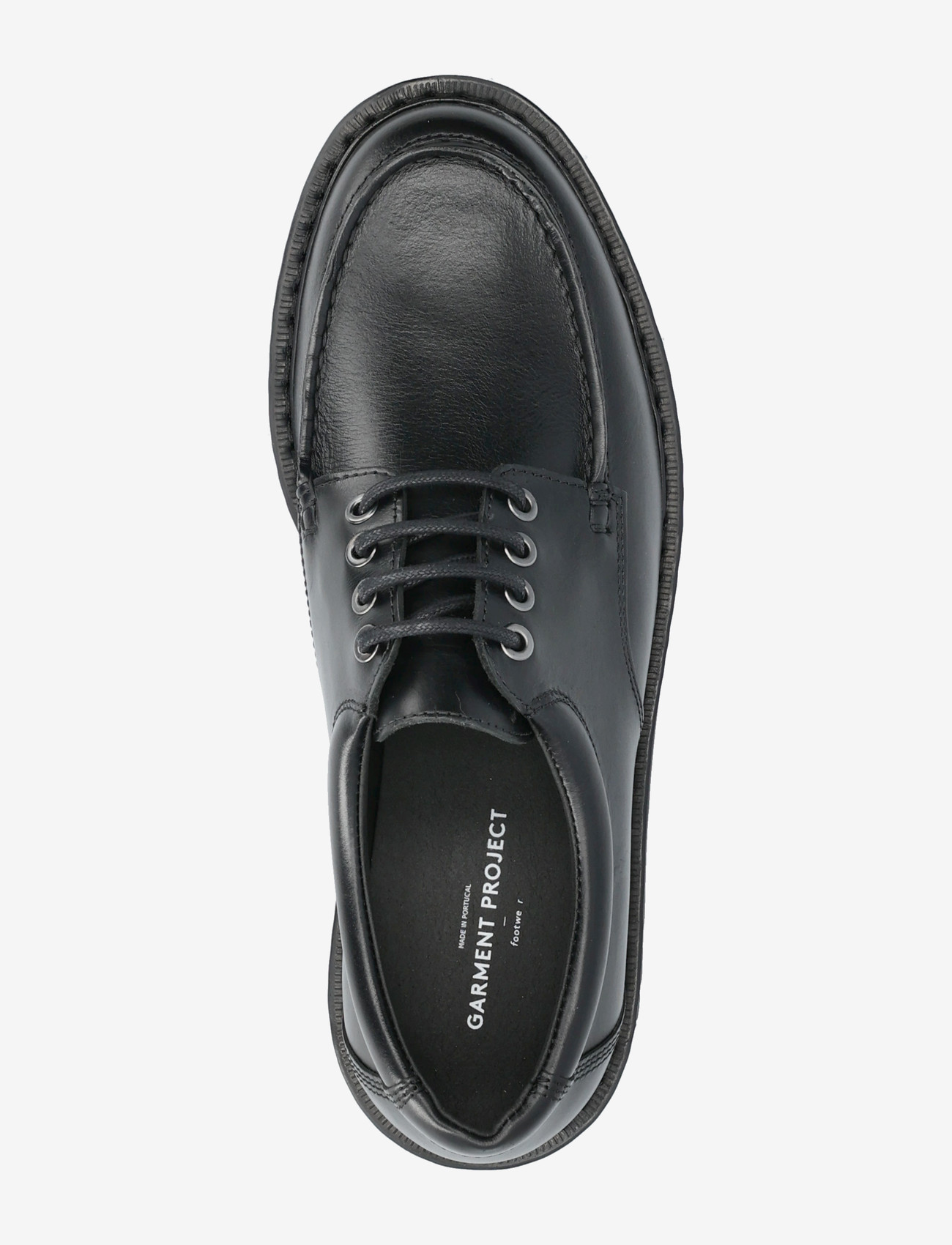 Garment Project - Pete Moc Toe - Black Leather - moc toes - black - 3
