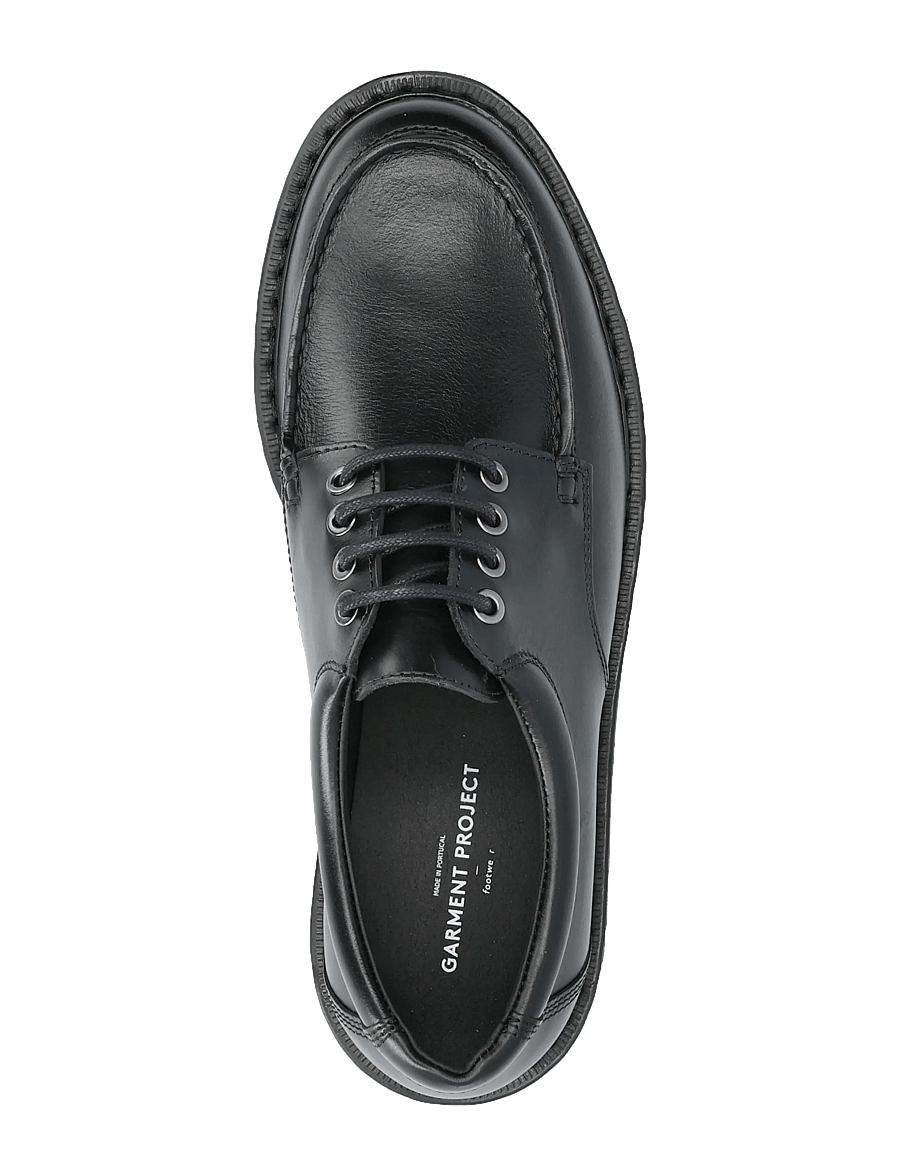 Garment Project - Pete Moc Toe - Black Leather - moc-toes - black - 3