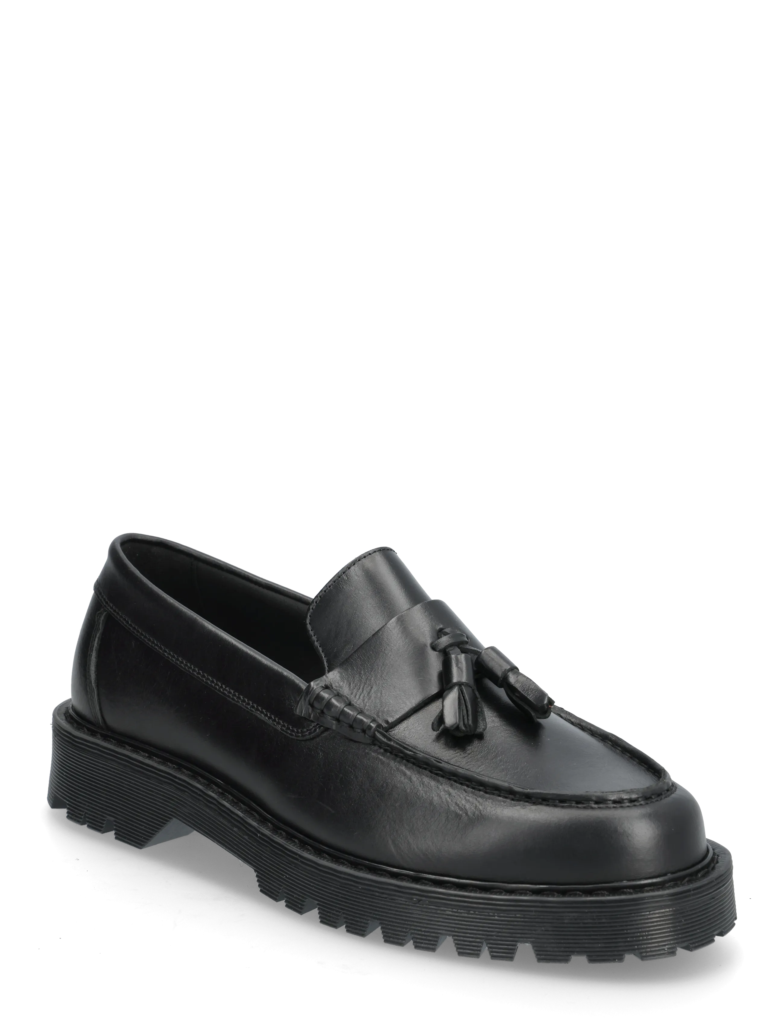 Garment Project Pete Loafer - Black Leather - Sko - BLACK / black