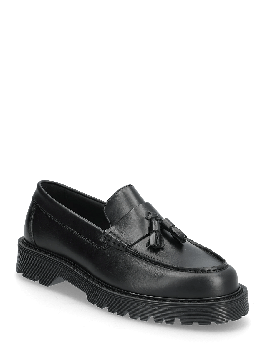 Garment Project - Pete Loafer - Black Leather - achetez selon l'occasion - black - 0
